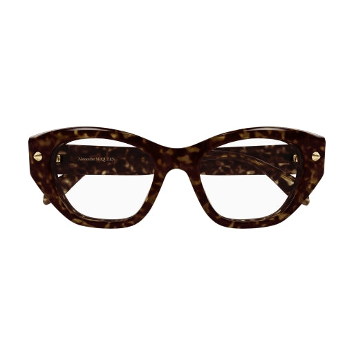 Alexander McQueen AM0410O Designer Eyeglasses for Men & Women - Stylish & Lightweight Frame for Everyday Wear & Fashion Accessories