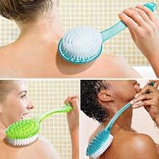 BOXO Full Body Bath & Shower Brush with Long Handle - Exfoliating Back Scrubber & Massager for Deep Cleaning - Pack of 1 - Perfect for Spa Day, Dry Skin Care & Relaxing Bath Time