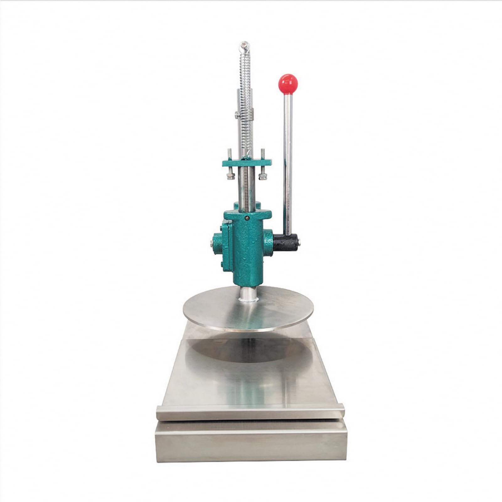 INTSUPERMAI 9.5 Inch Stainless Steel Manual Pizza Dough Press Machine - Perfect for Home Kitchen, Bakery, and Restaurant Use - Make Perfect Pizza Crusts, Pastries, and Dough Sheets Easily