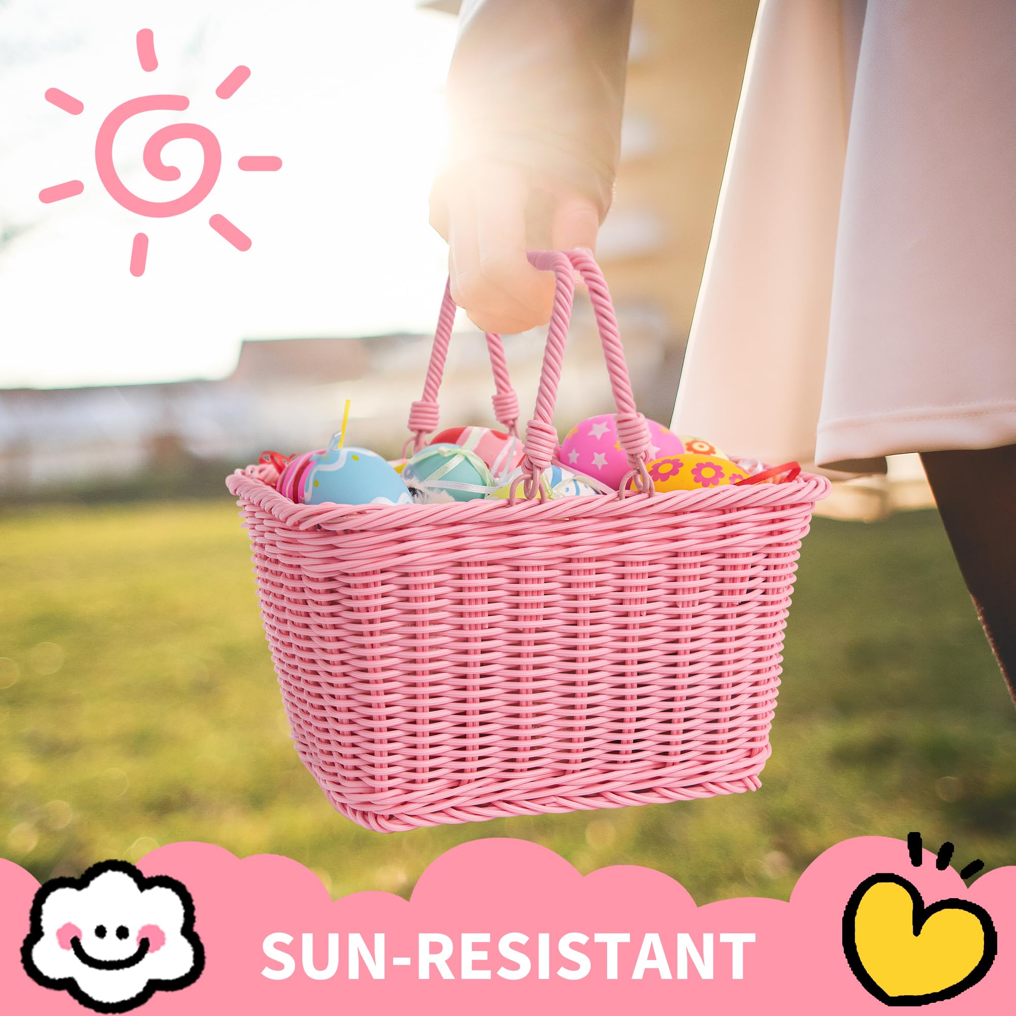 GRANNY SAYS Kids Bike Basket - Front Wicker Bicycle Basket for Boys & Girls, 9.75
