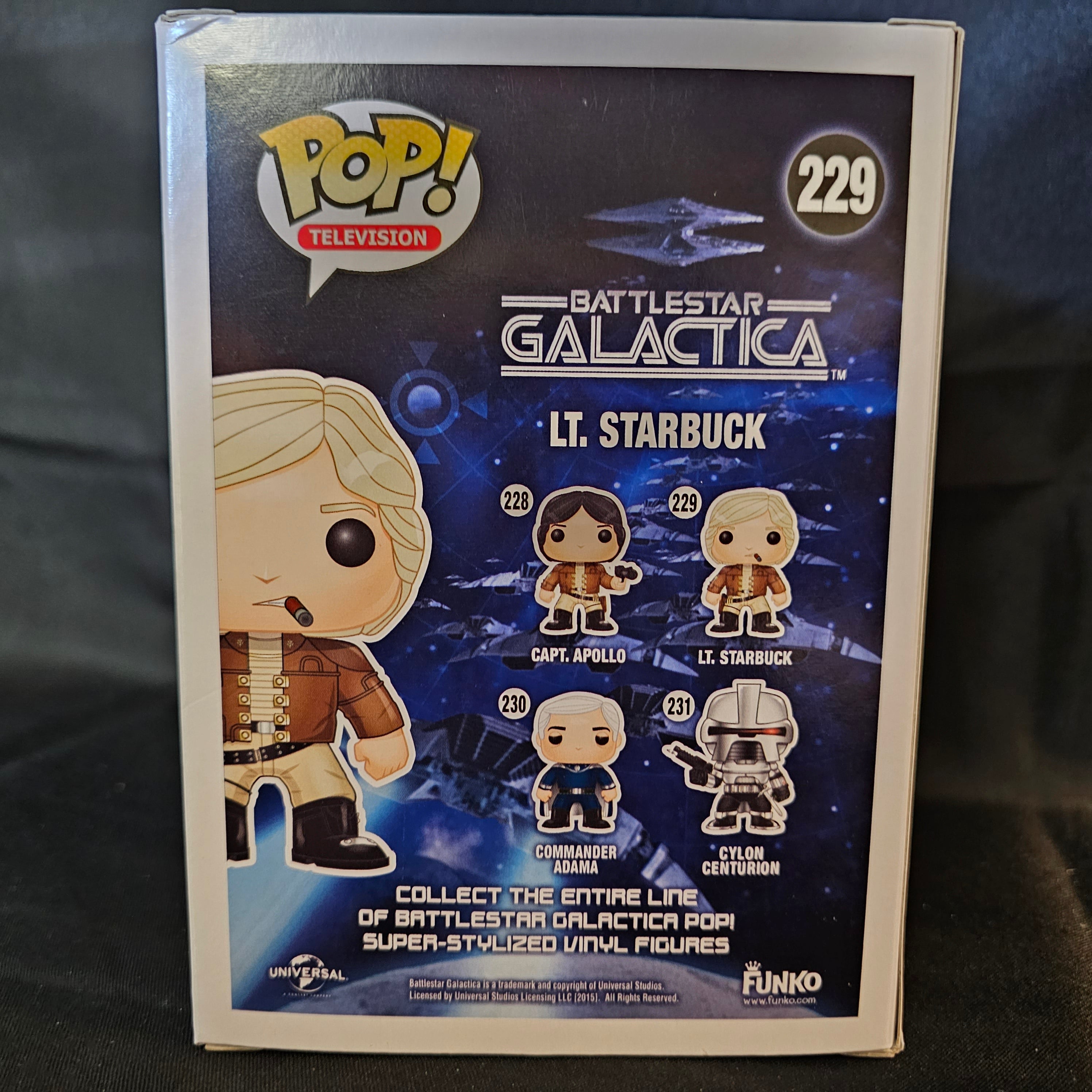 Battlestar Galactica Pop! Vinyl Figure - Lieutenant Starbuck in Terra Uniform | Toy Tokyo Exclusive #229 | Collectible Action Figure for Sci-Fi Fans & TV Show Memorabilia Collectors | Perfect for Display, Gifts & Battlestar Galactica Collections