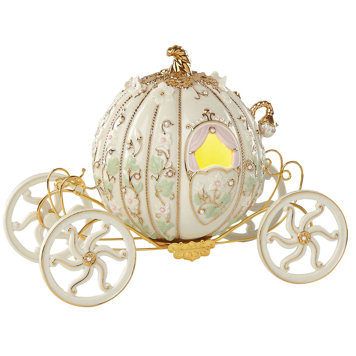 Cinderella's Enchanted Coach Figurine - Disney Princess Collectible for Home Decor & Gift Giving | Perfect for Disney Fans, Fairy Tale Lovers & Christmas Displays