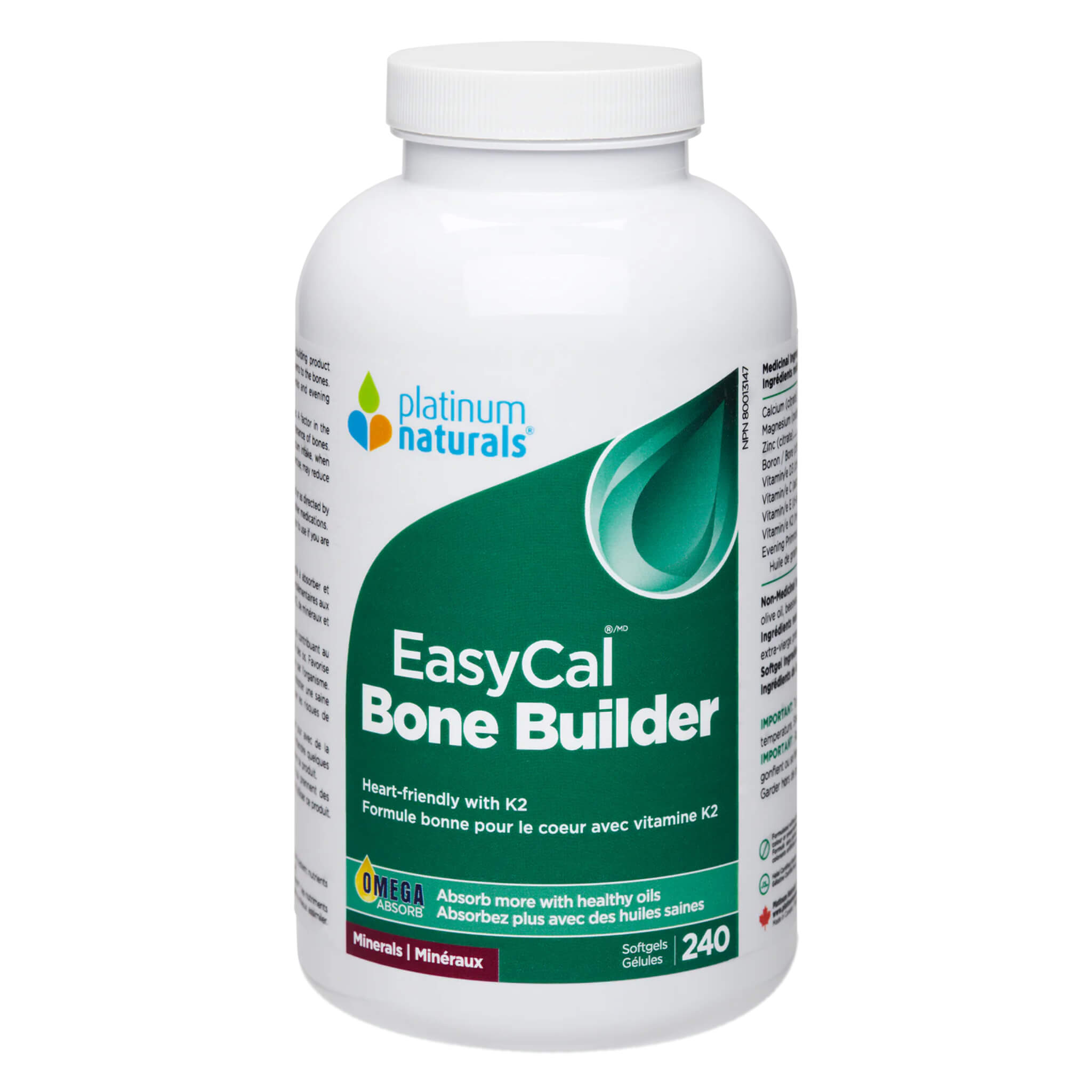 EasyCal Bone Builder Supplement - Calcium & Vitamin D for Strong Bones & Joint Support - Ideal for Adults & Seniors for Bone Health & Osteoporosis Prevention