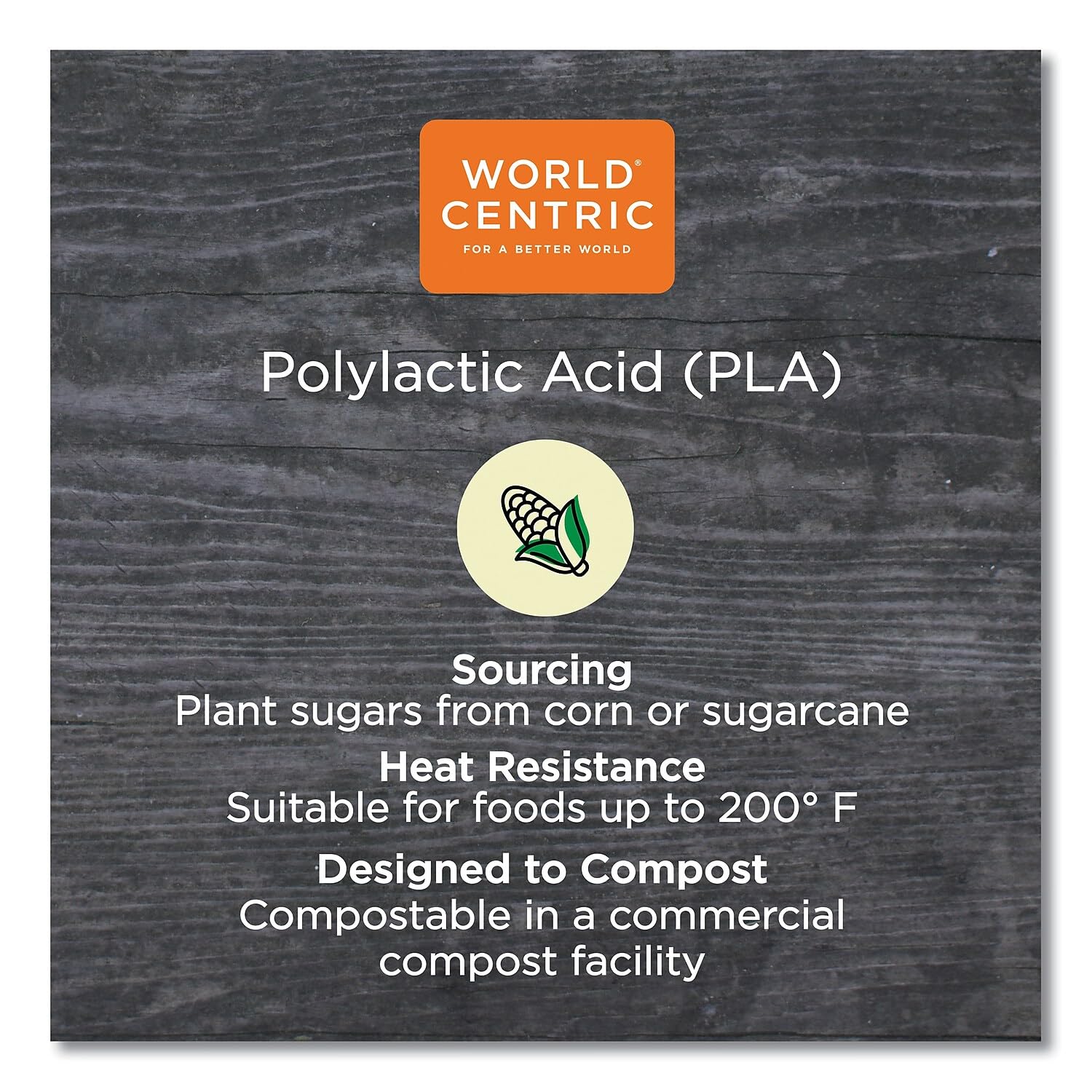 World Centric Compostable PLA Lids for TRSC60 Fiber Containers - 7.8