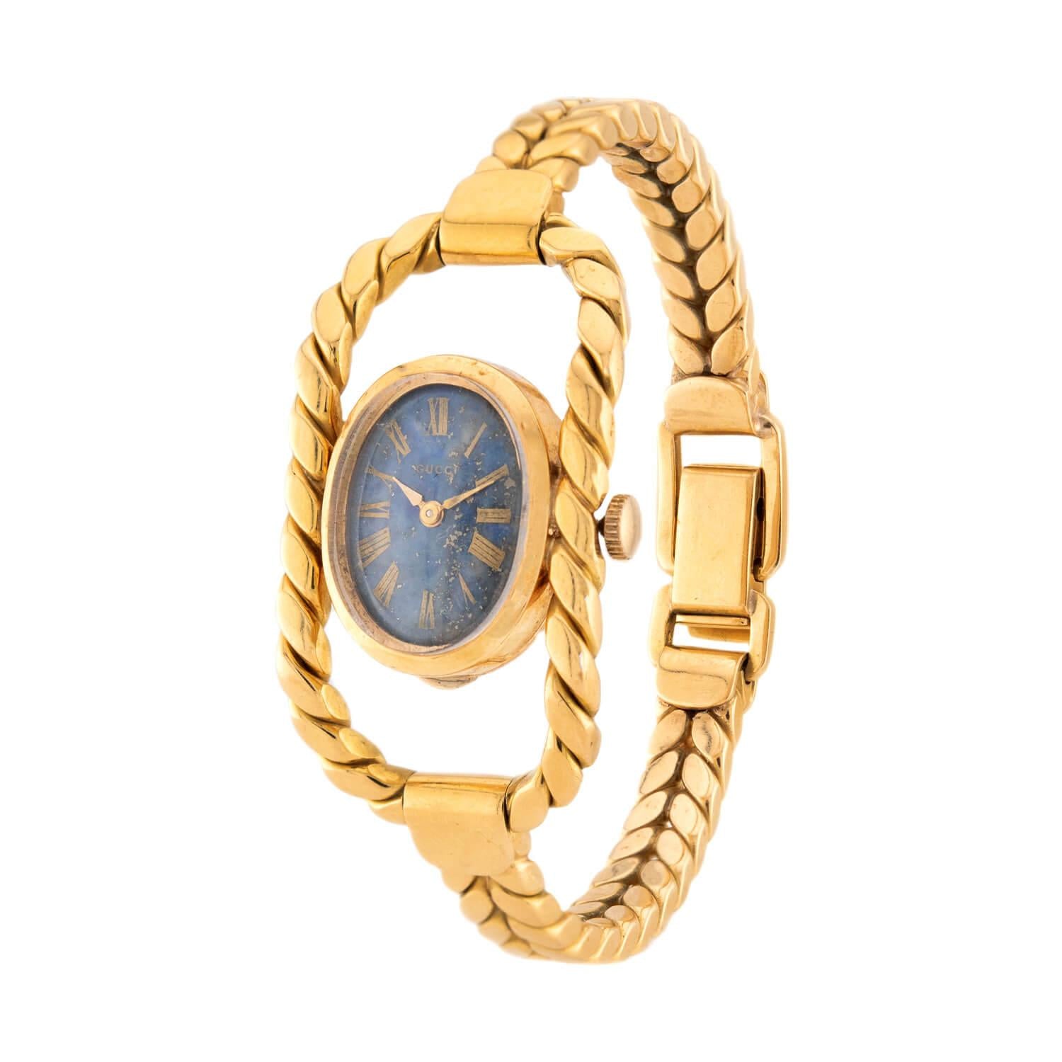 Vintage GUCCI 18k Gold Ladies Wristwatch - Luxury Women's Watch for Formal Events & Everyday Elegance