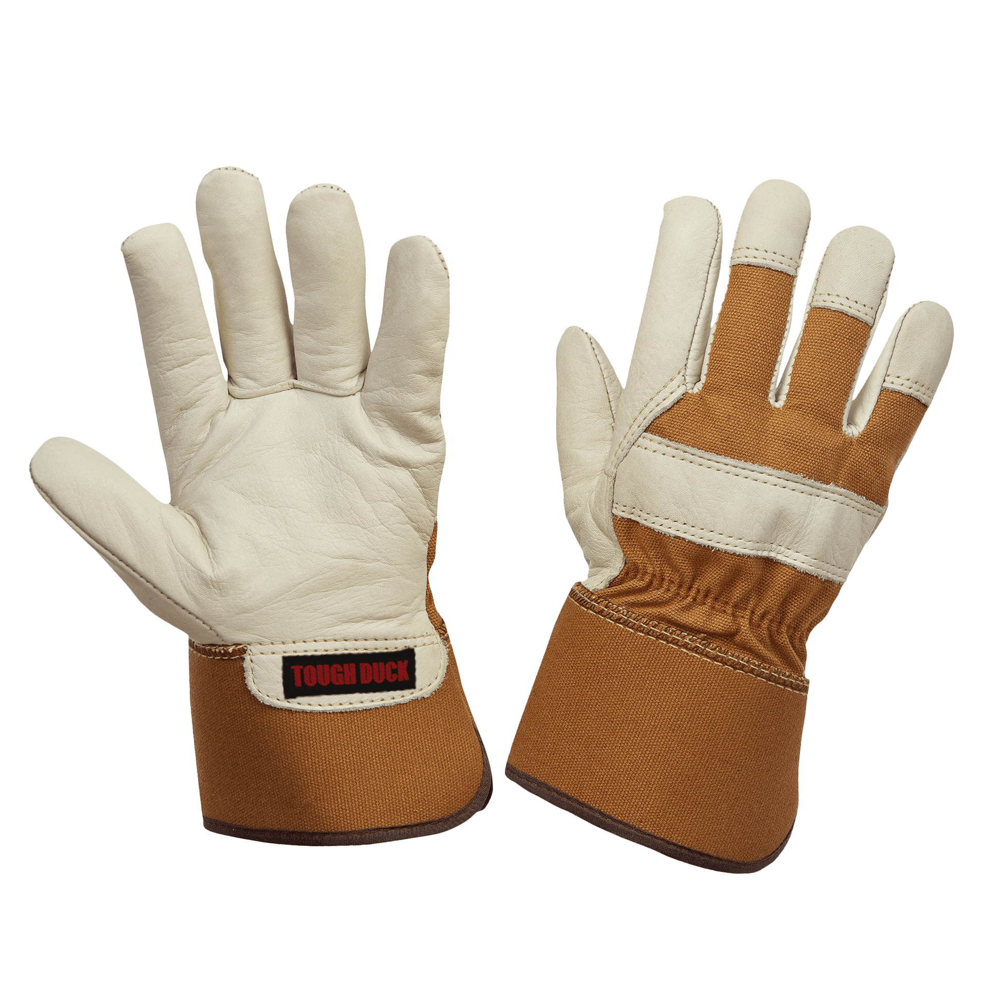 Tough Duck Women's 3M™ Lined Cowgrain Work Gloves G69406 - Durable Leather Fitters Gloves for Construction, Gardening & Heavy Duty Tasks