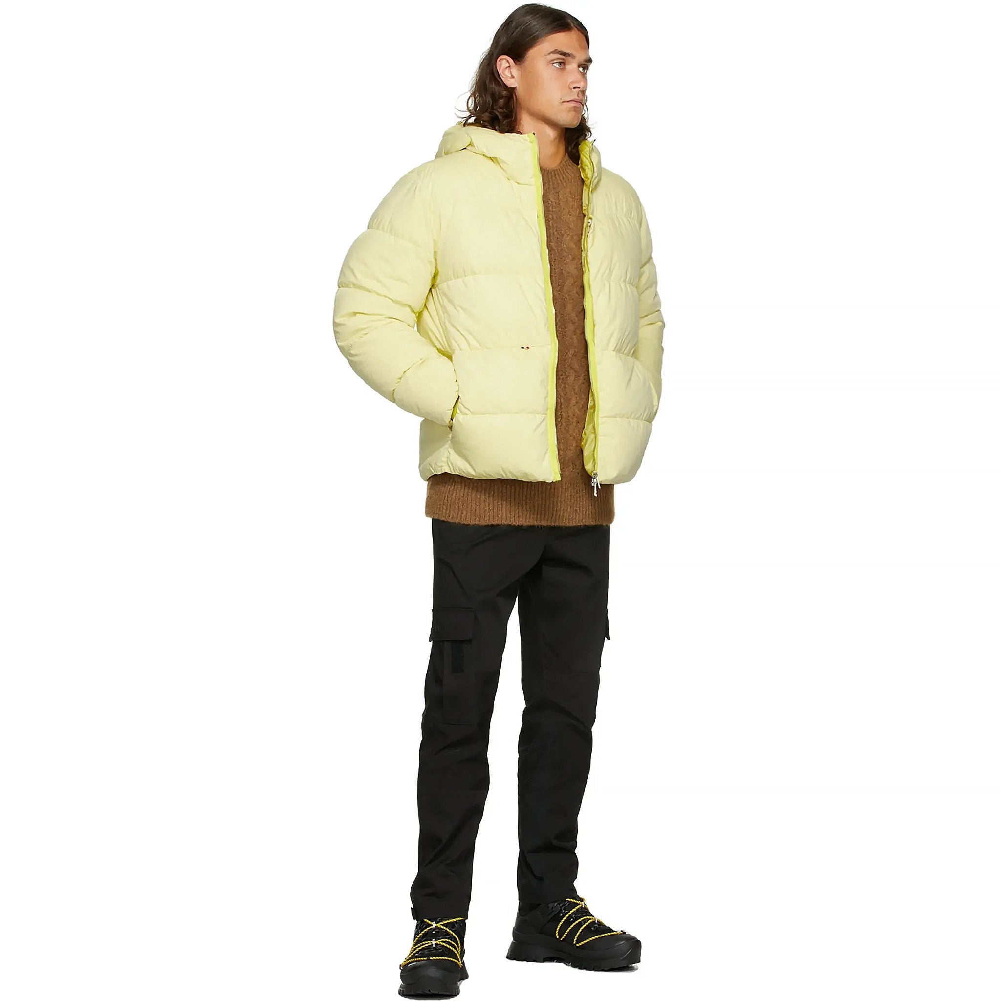 Moncler Paviot Padded Yellow Jacket - Lightweight Winter Coat for Women, Waterproof Windbreaker with Hood | Perfect for Skiing, Snowboarding & Outdoor Adventures