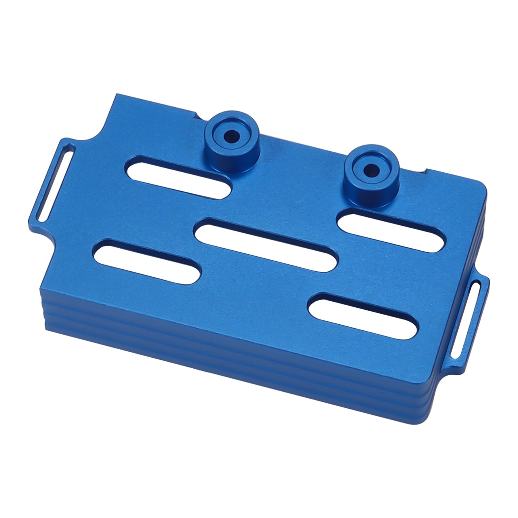 TRX4M CNC Aluminum Battery Tray for 1/18 RC Crawler - Compatible with TRX4M 97074-1 & 97054-1 Models - Includes Secure Tie Strap - Durable Upgrade Accessory (Blue) - Perfect for Off-Road RC Adventures & Crawler Performance Enhancement