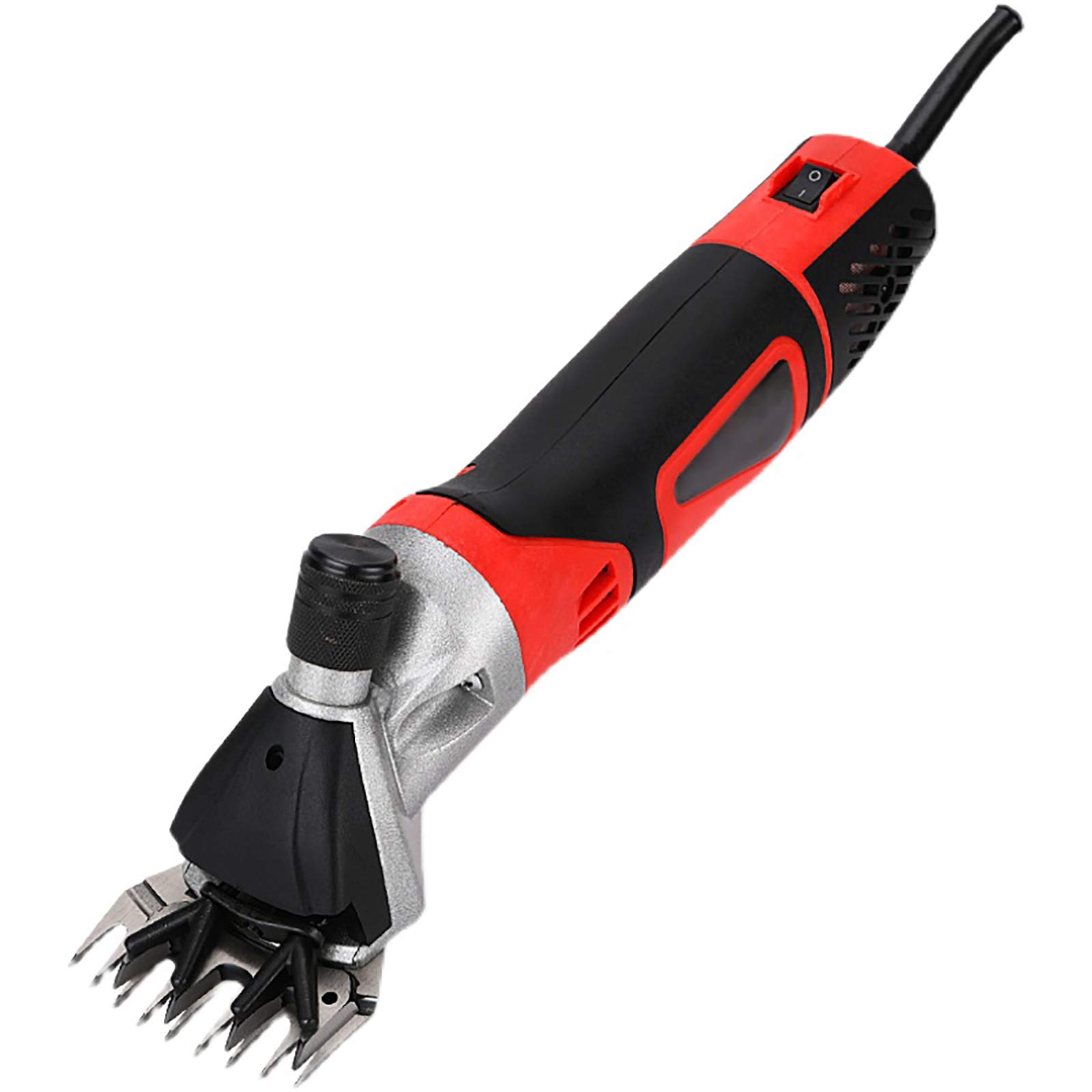 Professional 1200W Livestock Electric Clipper - 6-Speed Adjustable Wool Shears for Sheep, Cattle & Horses - US/UK/EU/JP Plug - Includes 13 Curved & 9 Straight Tooth Blades - Perfect for Farm Shearing, Grooming & Animal Care