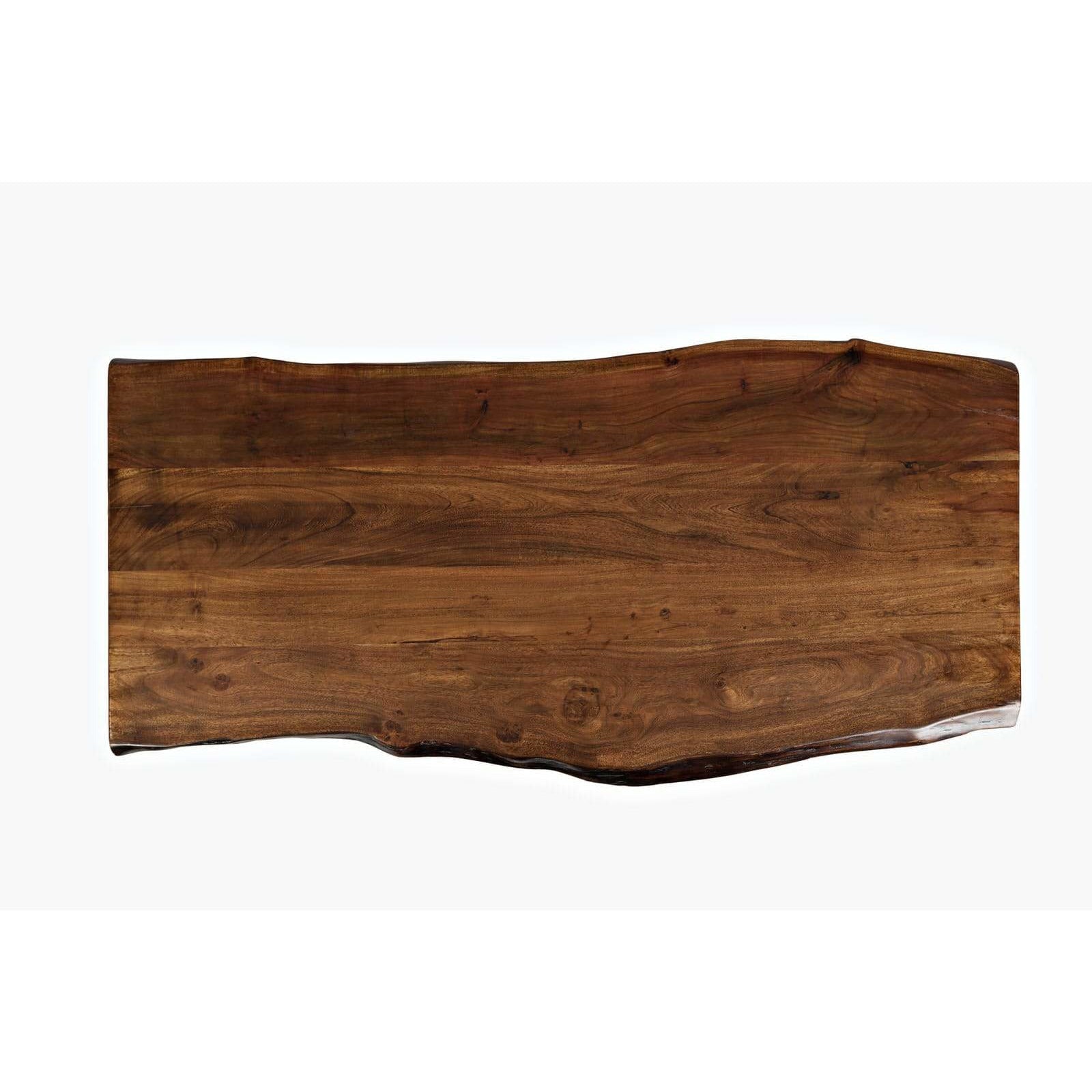 Nature's Edge Solid Wood Dining Table - Rustic Farmhouse Style for Kitchen & Dining Room - Perfect for Family Gatherings & Dinner Parties