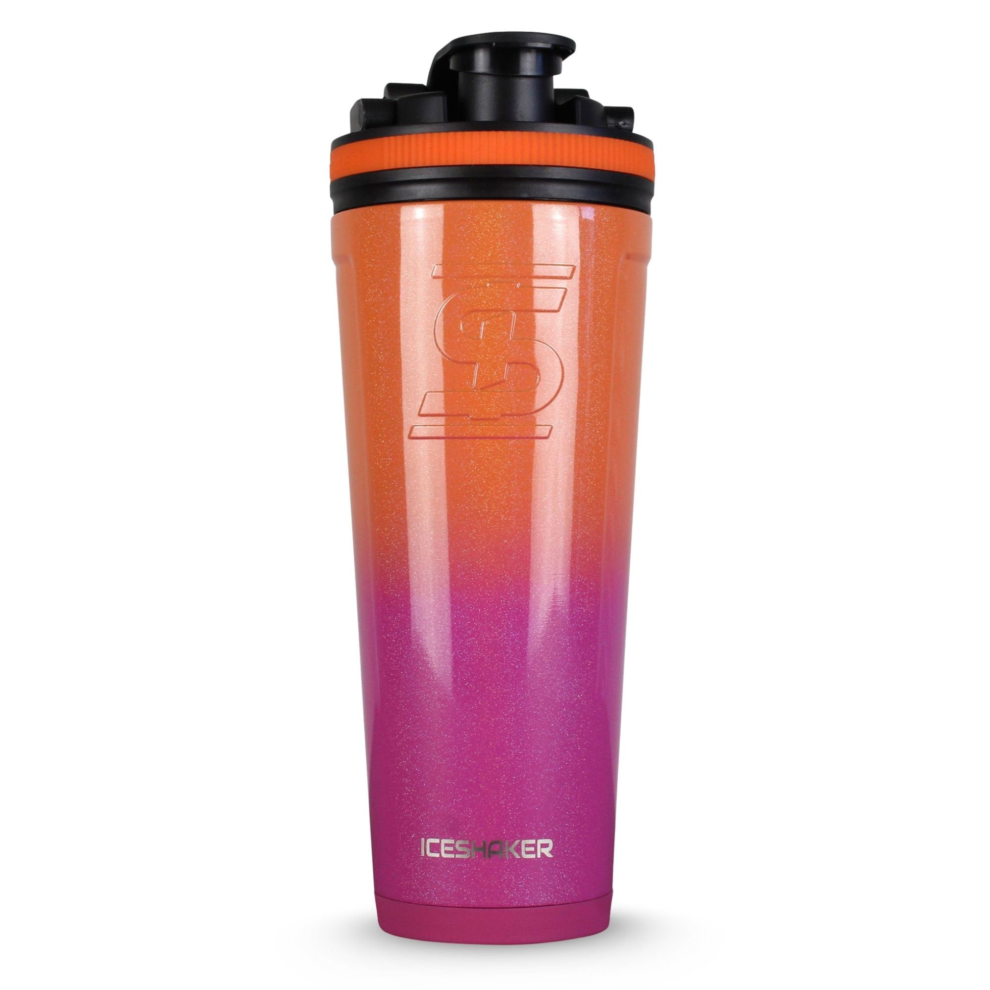 Premium Stainless Steel Ice Shaker Bottle - Leakproof Protein Shaker for Gym, Workouts & Travel - BPA-Free Fitness Water Bottle with Mixing Ball - Ideal for Protein Powder, Pre-Workout & Smoothies