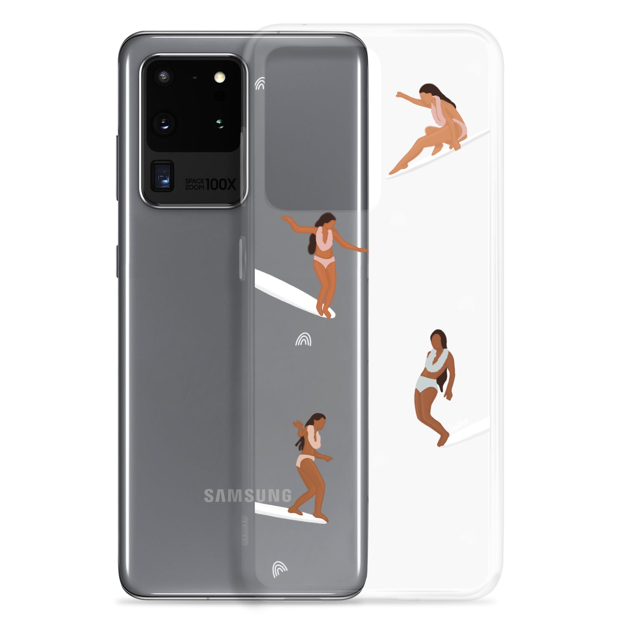 He'e Nalu Clear Protective Case for Samsung Galaxy - Slim Scratch-Resistant Cover for Everyday Use, Travel & Outdoor Activities