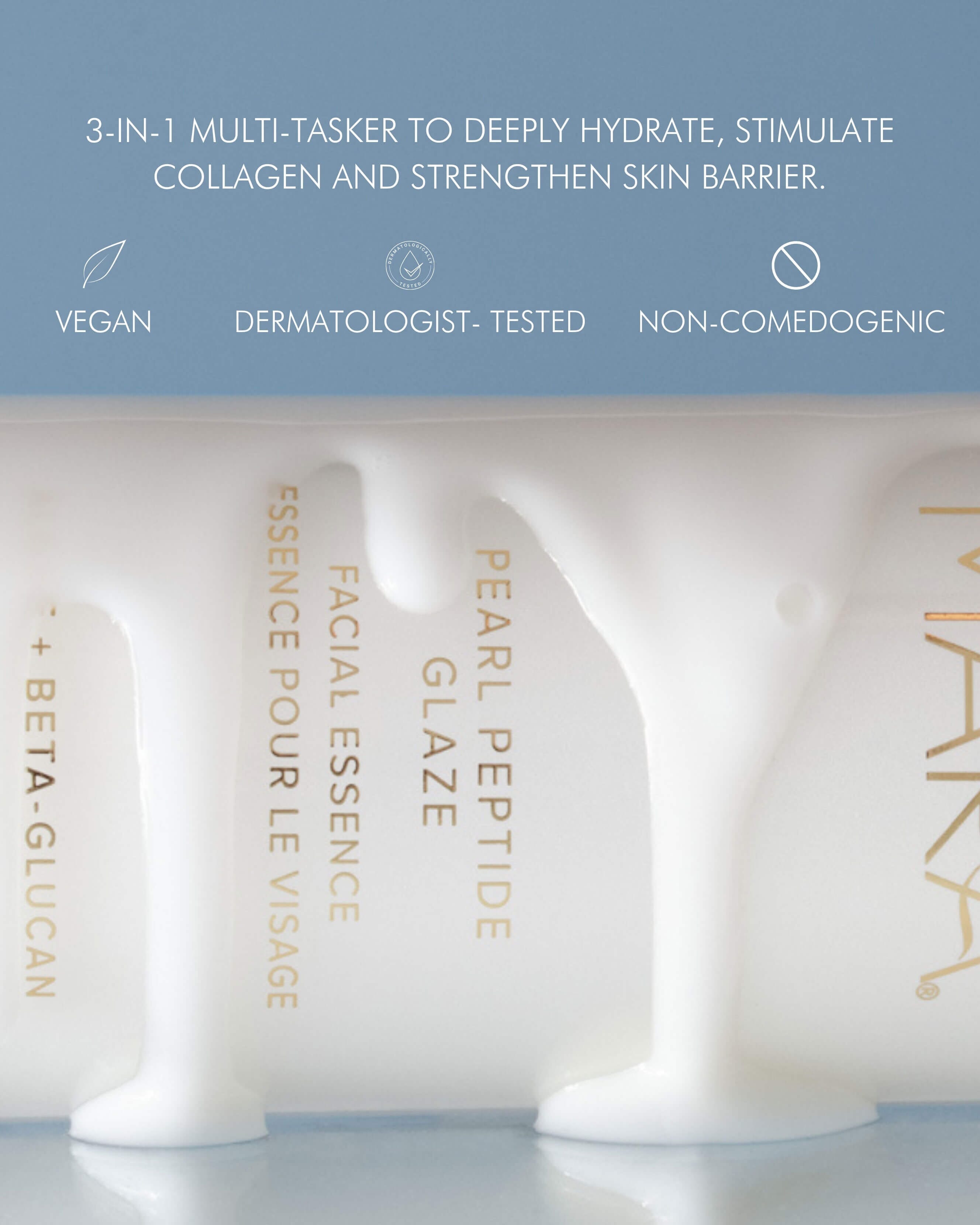 Algae + Beta Glucan Pearl Peptide Glaze Hydrating Facial Essence | Deep Moisturizing & Anti-Aging Skincare | Perfect for Dry Skin & Nighttime Routine