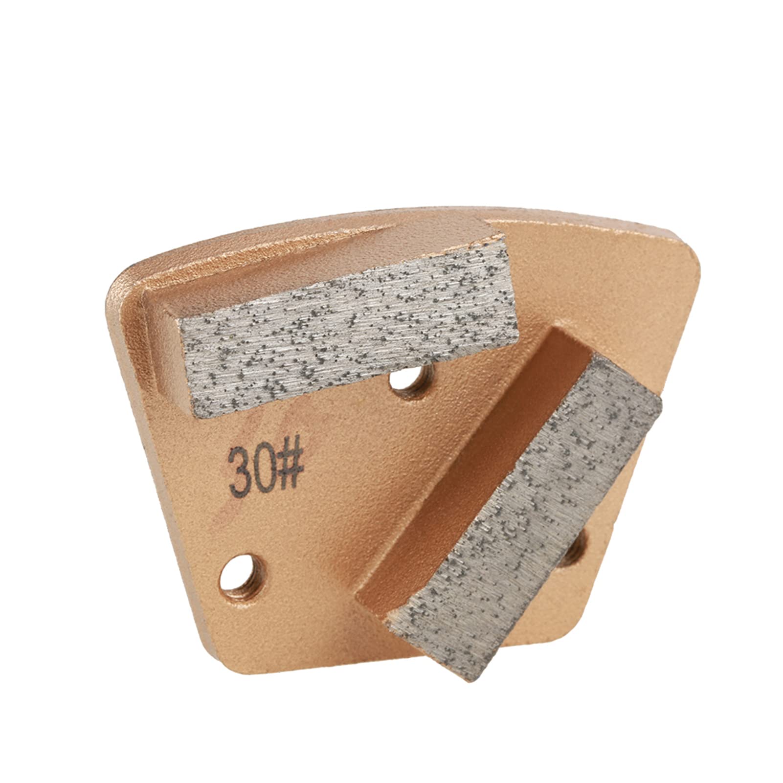 Walfront Trapezoid Concrete Grinding Disc Pad - 4 Inch Diamond Grit 30 for Angle Grinder, Bench Grinder & Die Grinder - 3 Hole Design with 2 Straight Teeth for Smooth Concrete Surface Finishing | Perfect for Floor Polishing, Countertop Resurfacing & DIY Construction Projects