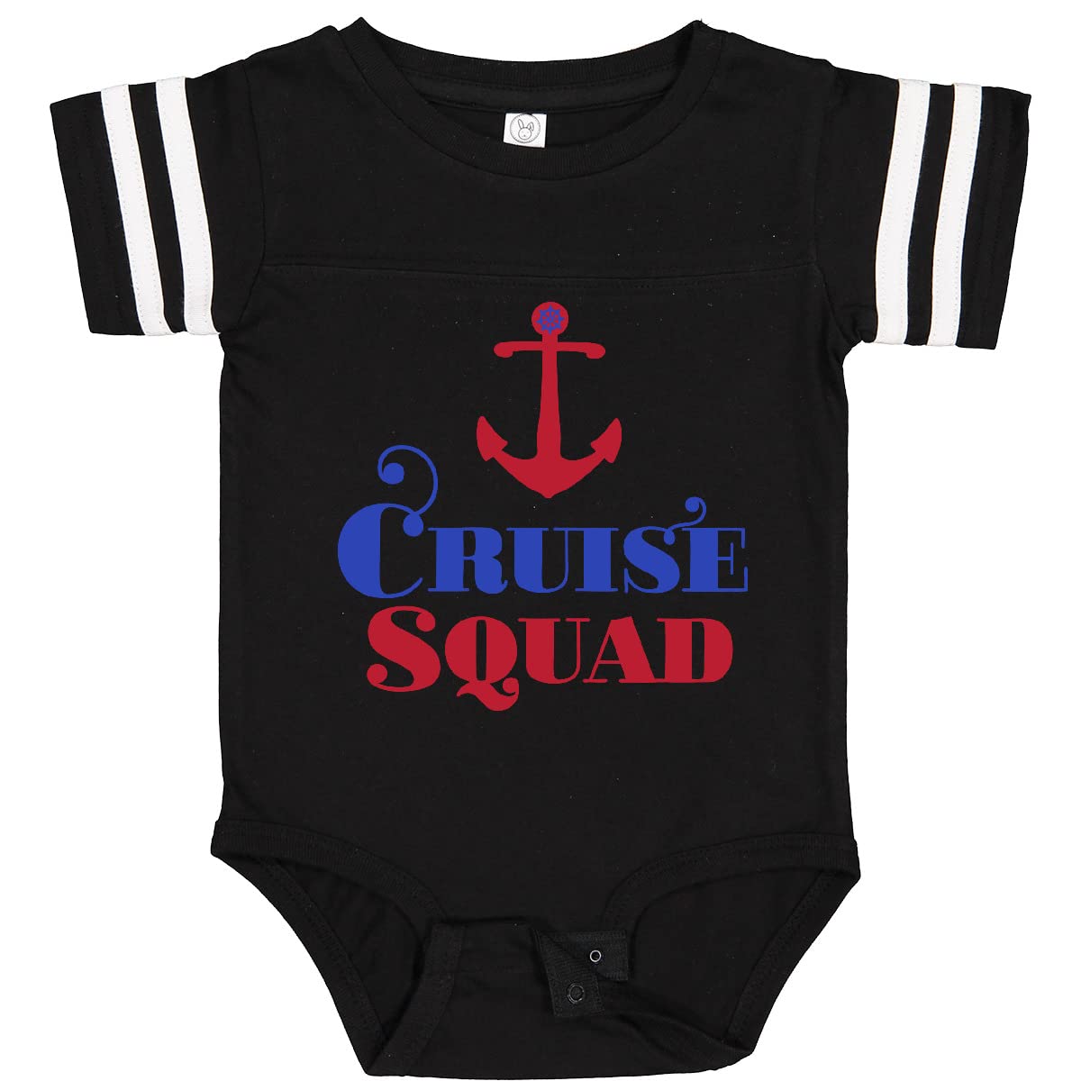 Inktastic Cruise Squad Red & Blue Baby Bodysuit - Soft Cotton Onesie for Infants, Cute Cruise-Themed Outfit for Boys & Girls - Perfect for Travel, Vacation & Family Photos