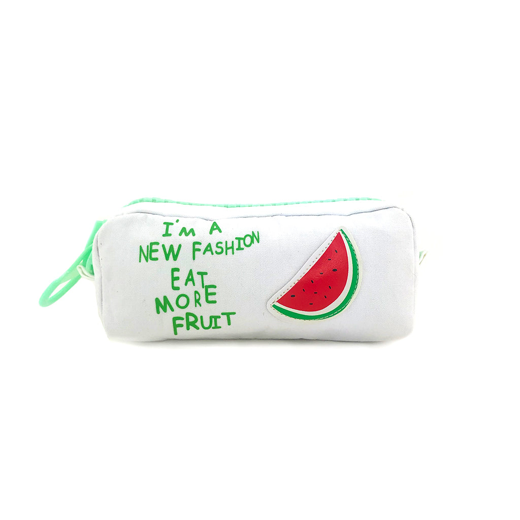 Large Capacity Zippered Pencil Case - Watermelon Design - Perfect for School, Office & Travel Organization