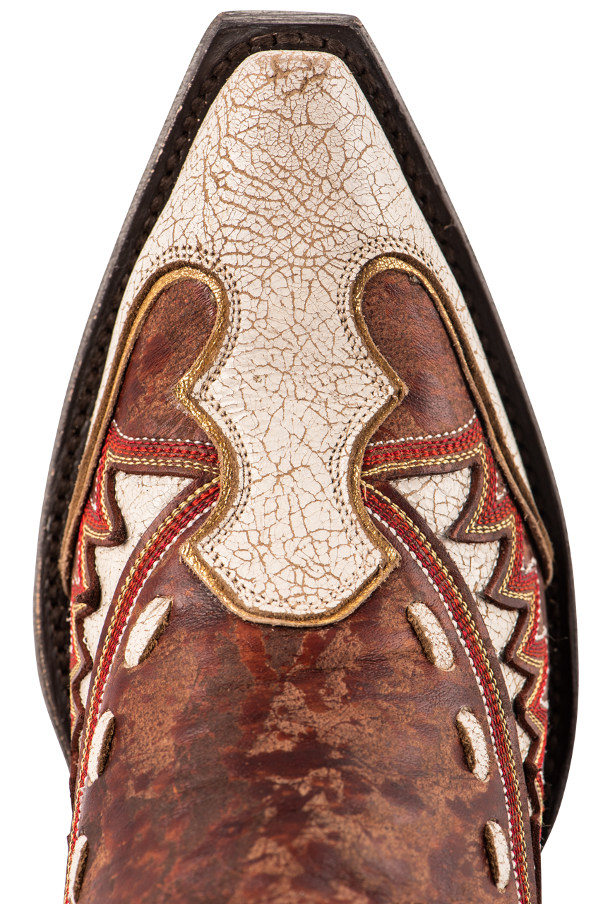 Old Gringo Women's Quiroga Western Cowboy Boots - Genuine Leather Ankle Booties with Honey Color - Perfect for Country Dancing, Rodeo & Casual Outfits