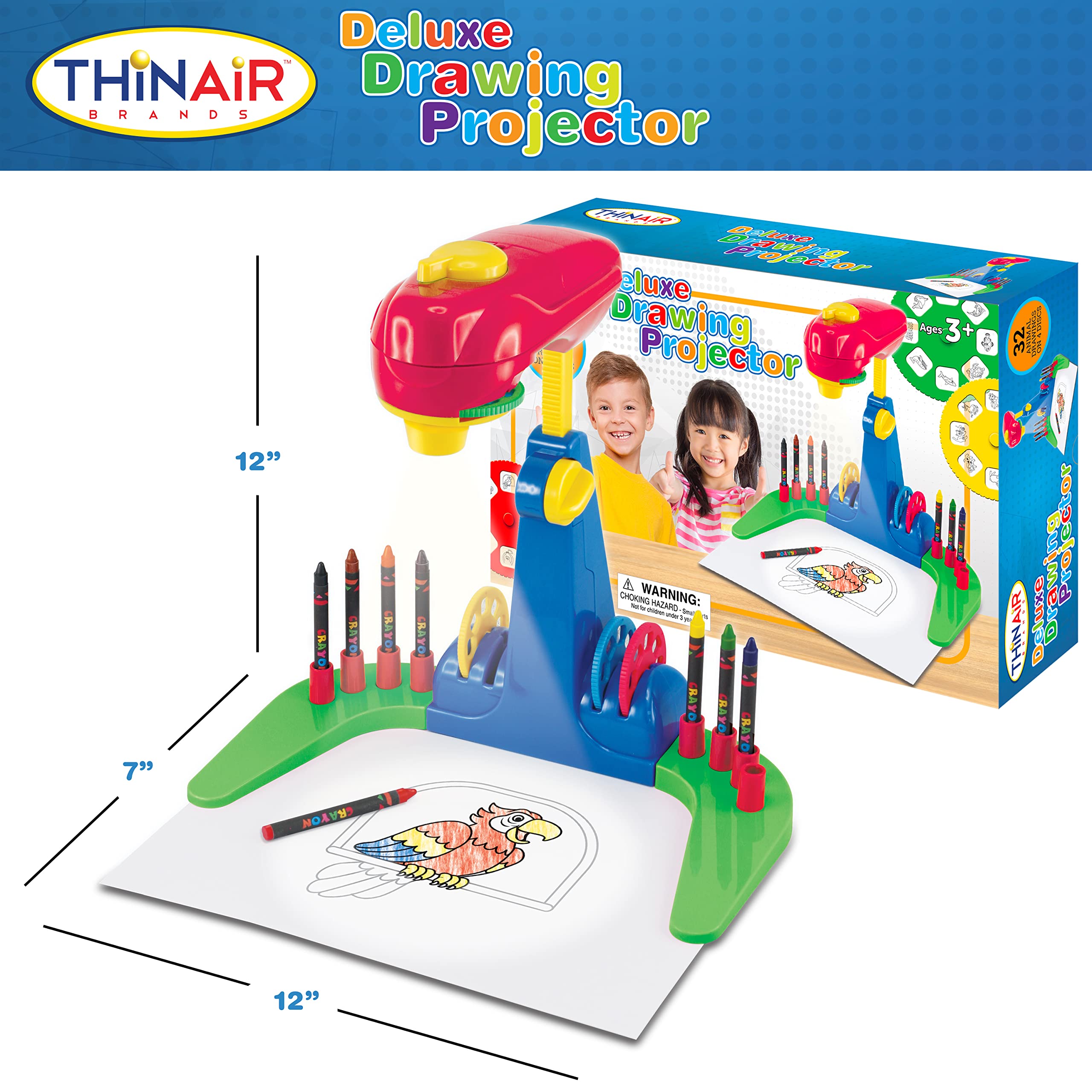 Kids Drawing Projector with 32 Animal Images - Fun Tracing Toy for Preschool Learning & Creative Play