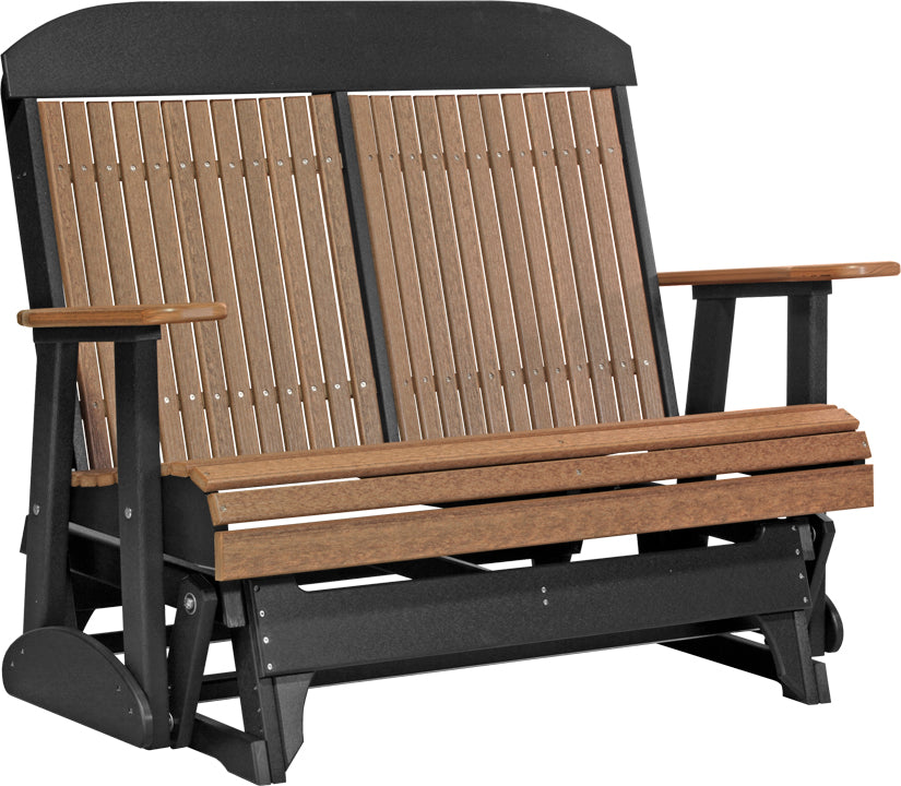 LuxCraft 4 Foot Classic Glider Rocking Chair - Perfect for Nursery, Living Room & Patio Relaxation