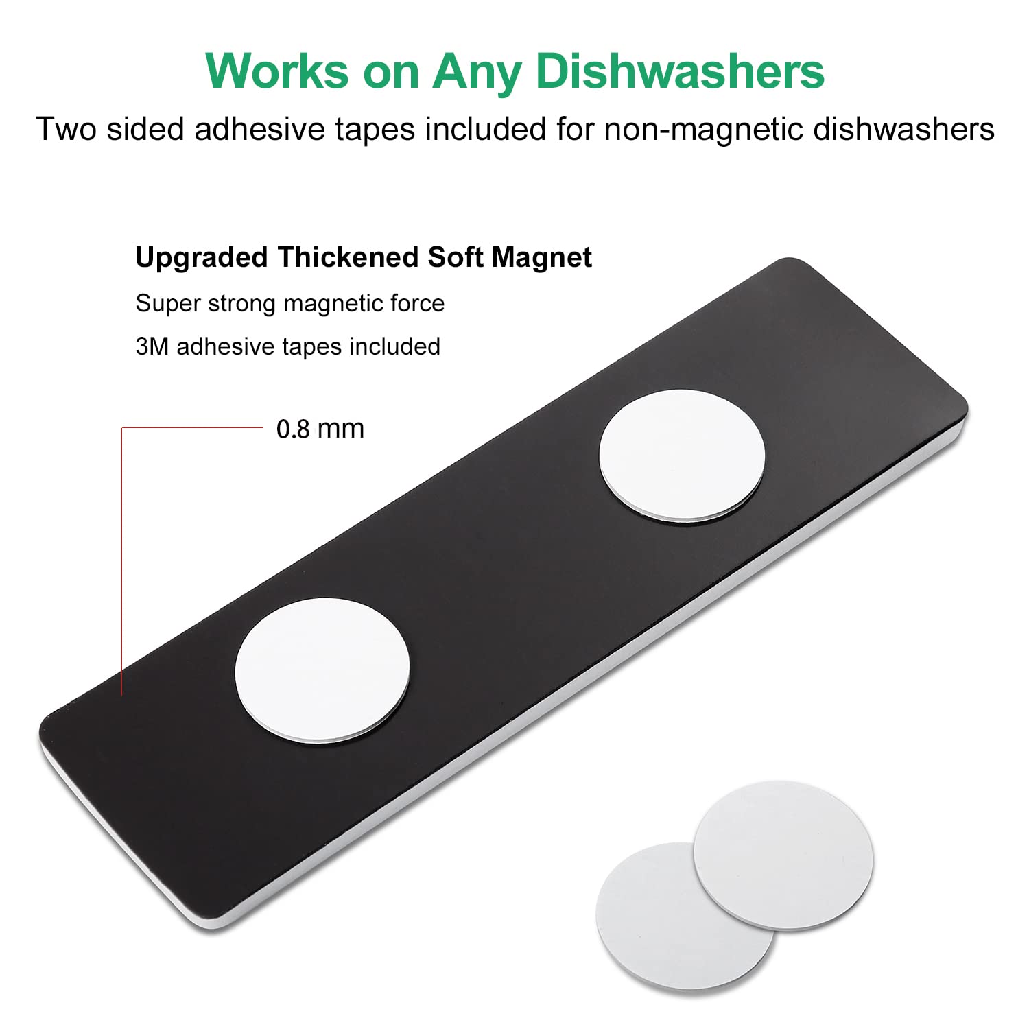 **Upgraded Dishwasher Magnet Clean Dirty Sign - Strong Slide Indicator, Easy to Read, Waterproof & Non-Scratch - Kitchen Organization Tool (Black) - Perfect for Home, Office & RV Use**