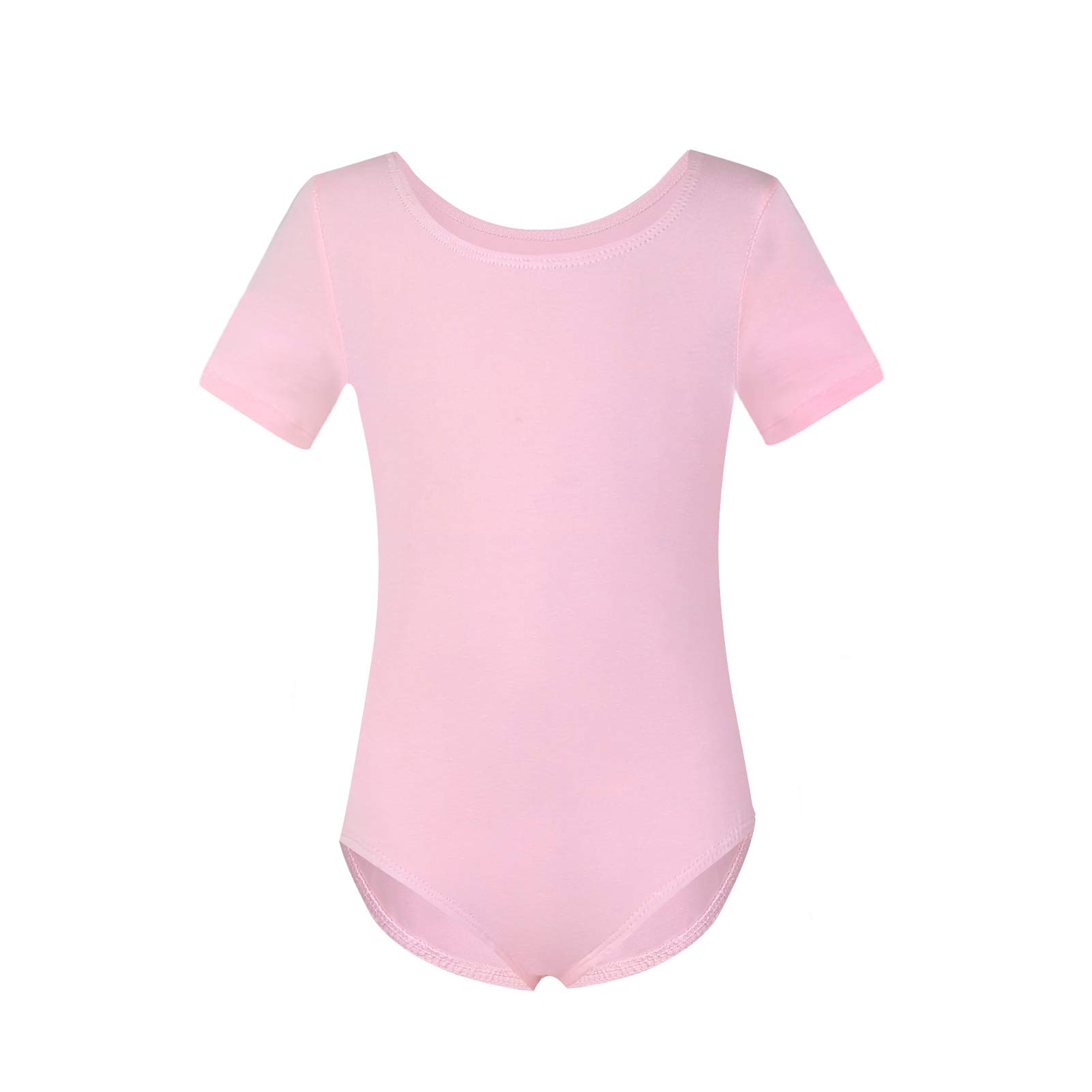 Phineein Girls' Short Sleeve Basic Leotard for Dance, Gymnastics & Ballet - Comfortable Kids' Leotards for Training & Performance