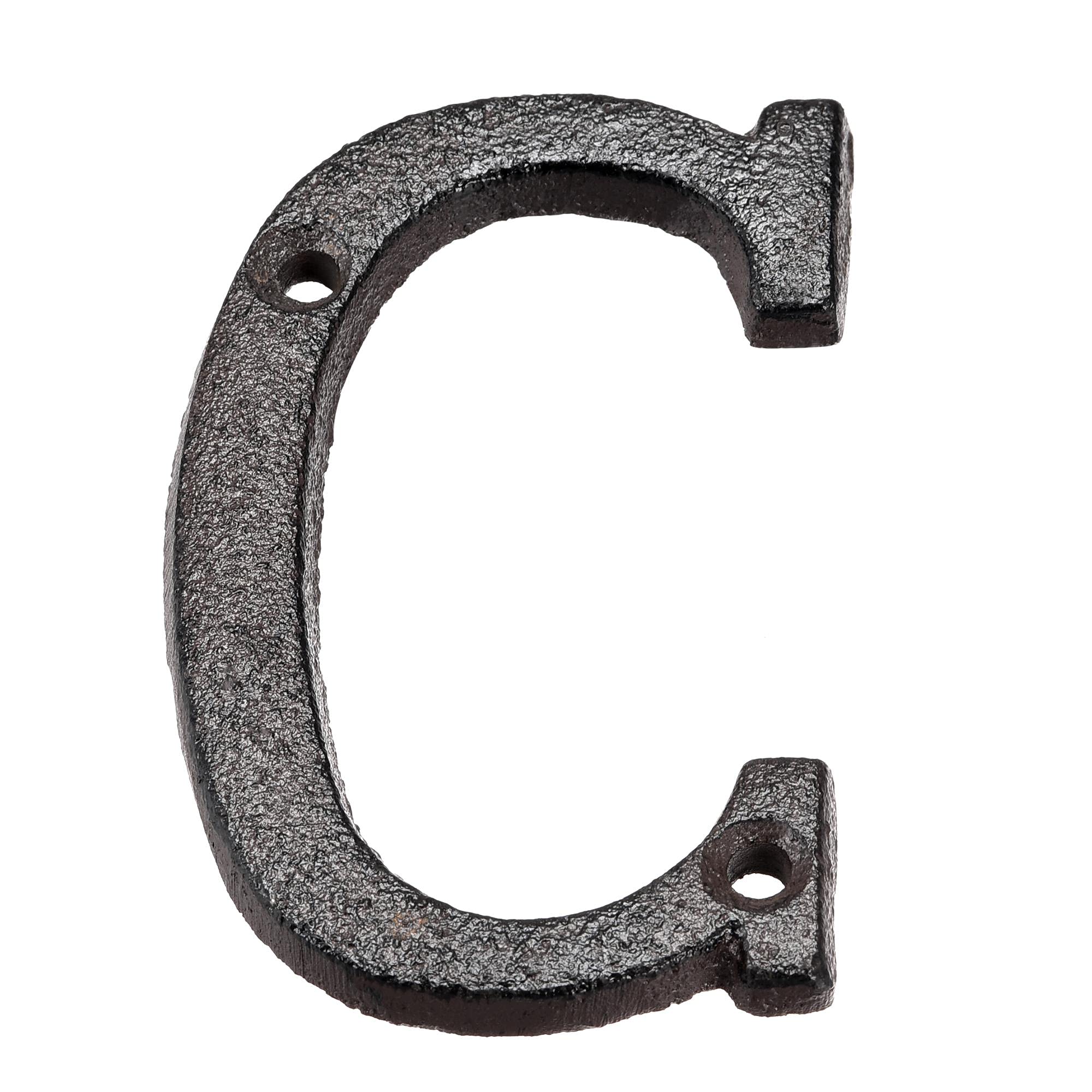 3 Inch Cast Iron Letter C - House Letter for Home, Hotel, Mailbox & Address Sign - Perfect for DIY Home Decor, Front Door, and Outdoor Address Plaques