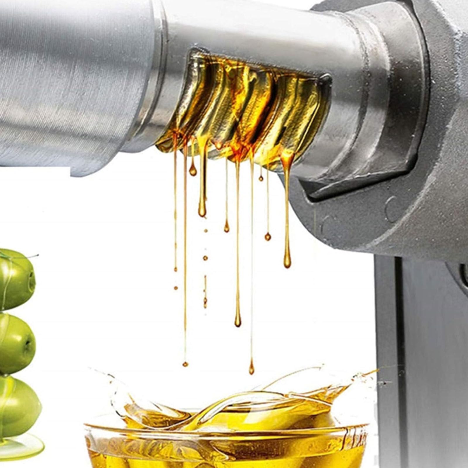 Electric Oil Press Machine - Cold & Hot Press Automatic Oil Extractor for Home & Commercial Use, Stainless Steel Seed Nut Oil Expeller for Peanuts, Sesame, Almonds - Perfect for Healthy Cooking, DIY Beauty, and Homemade Snacks