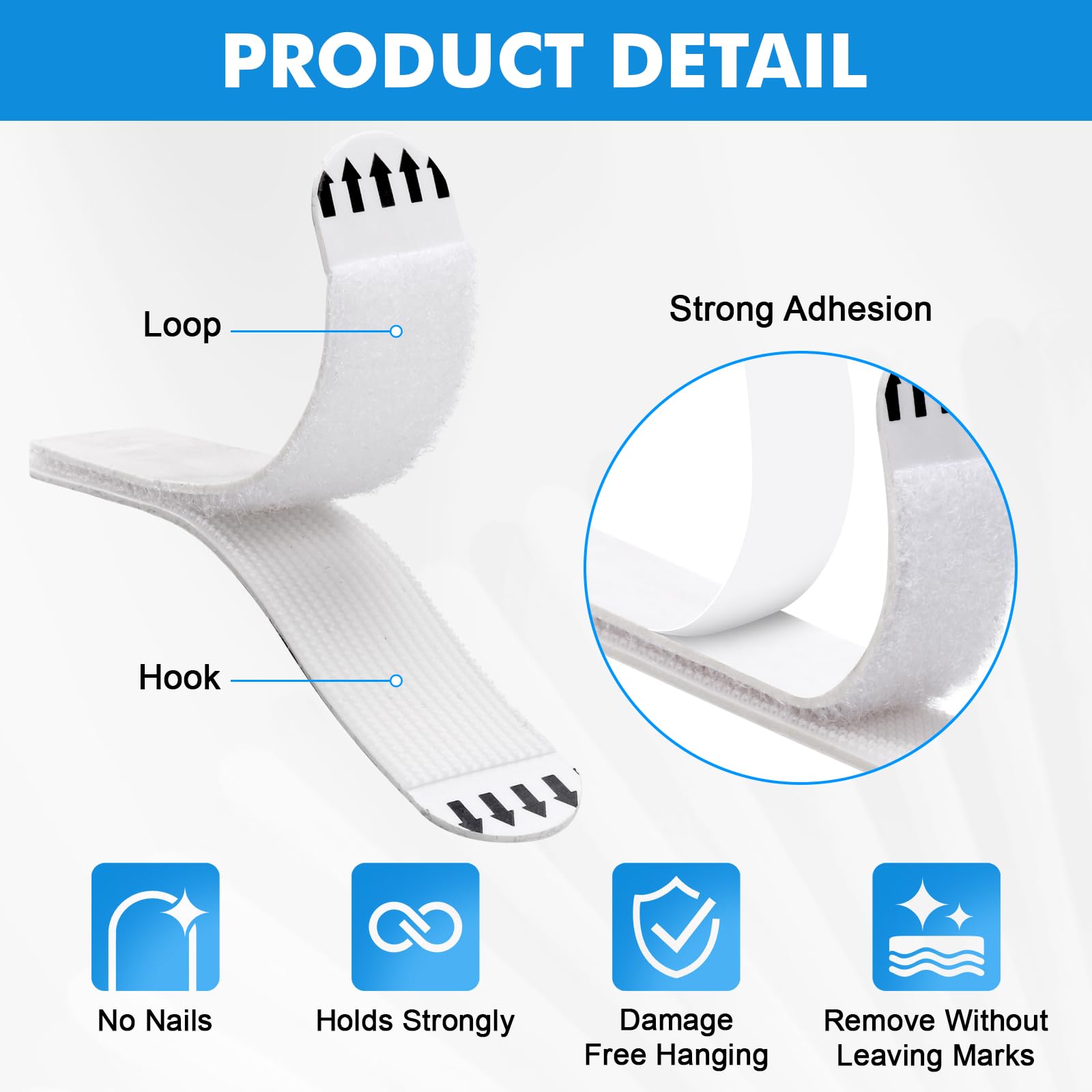 Yimomoyi 36-Pairs Heavy Duty Picture Hanging Strips for Frames & Photos - Wall Decor Solution