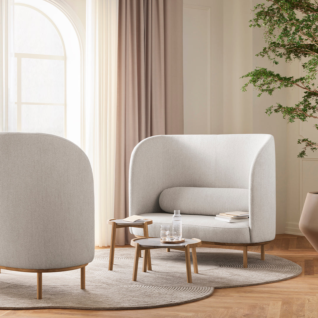Fuuga 2-Seater Nesting Sofa Set - Modern Compact Loveseat for Small Spaces, Living Room, Apartment, Dorm | Easy Assembly & Space-Saving Design