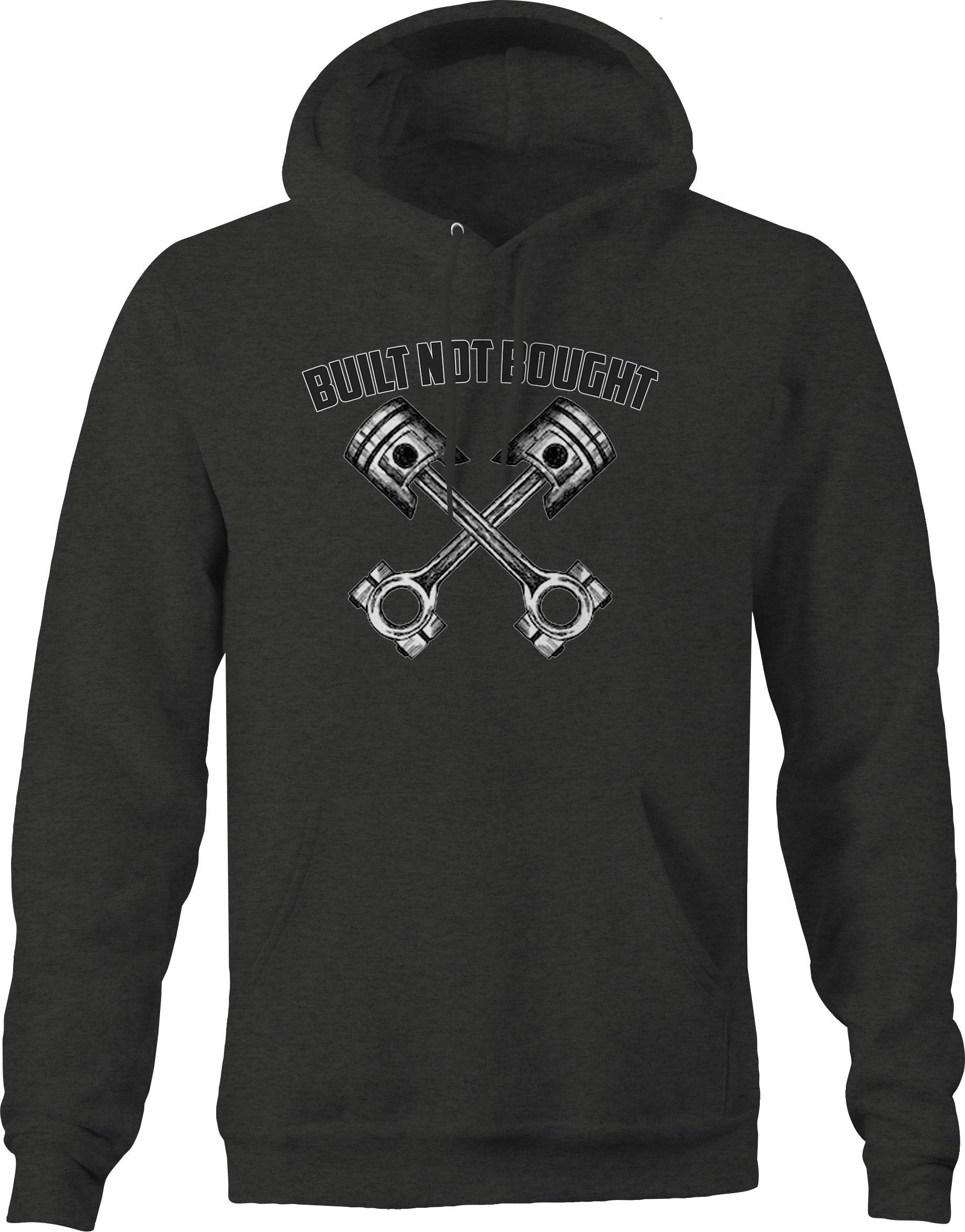 Premium Men's Garage Mechanic Hoodie - Dark Gray Pullover Sweatshirt for Auto Enthusiasts | Ideal for Workshop, Car Repair & Casual Wear