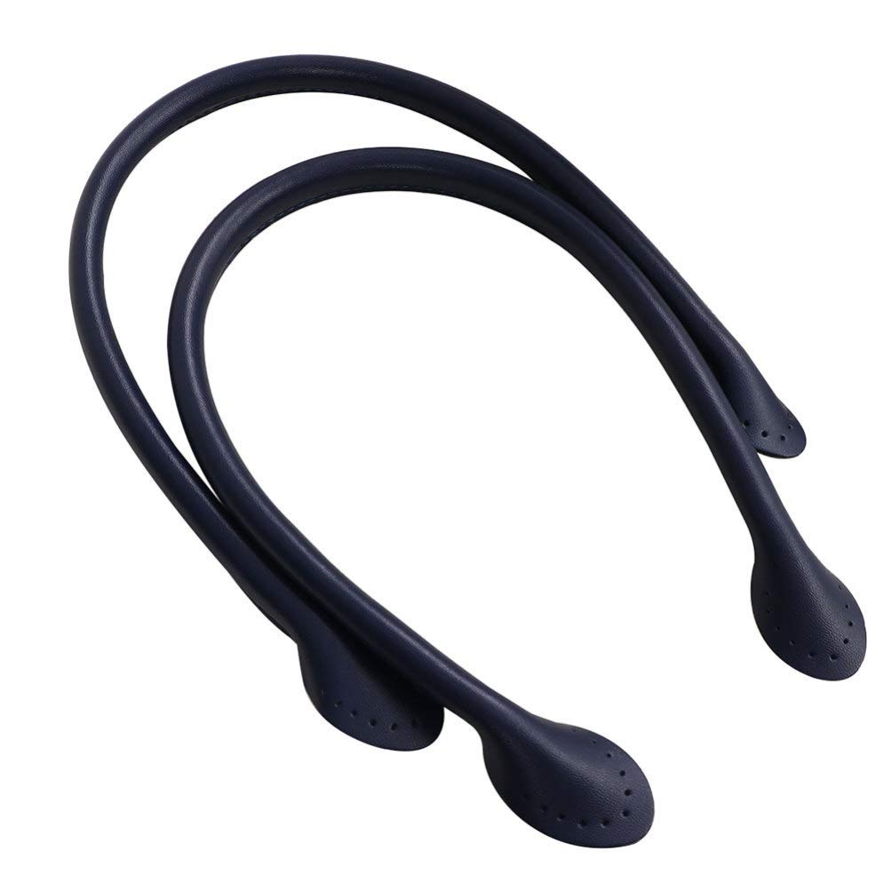 1 Pair Genuine Leather Bag Handles - Replacement Handbag Straps for Tote Bags, DIY Purse Strap Upgrade | Perfect for Handbag Repair, Custom Bag Making & Accessory Replacement
