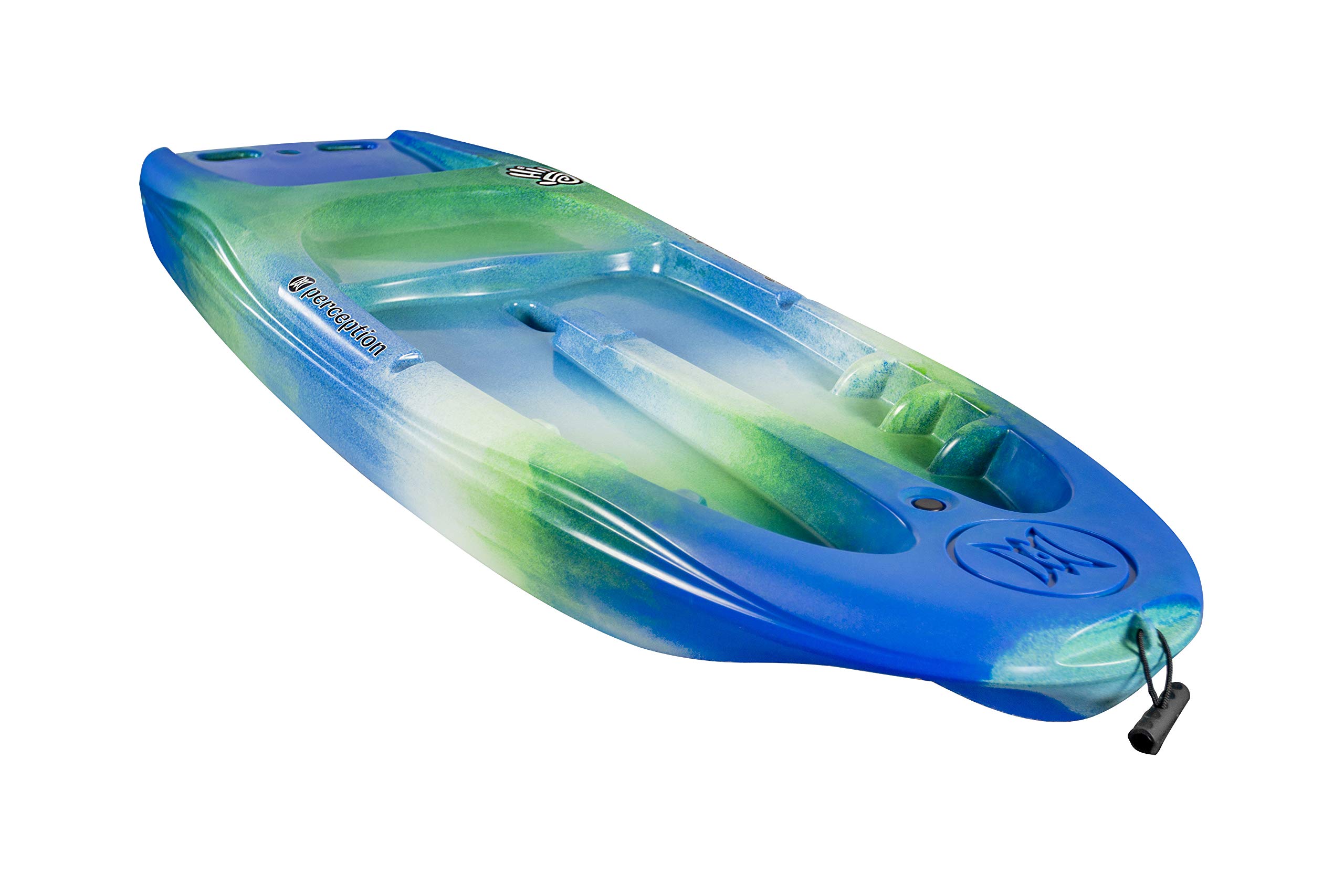Perception Hi Five Kids Kayak - Sit on Top Youth Kayak for Children up to 120 lbs, 6.6 ft Lightweight Kayak with Paddle Included | Perfect for Lakes, Rivers & Family Outdoor Adventures