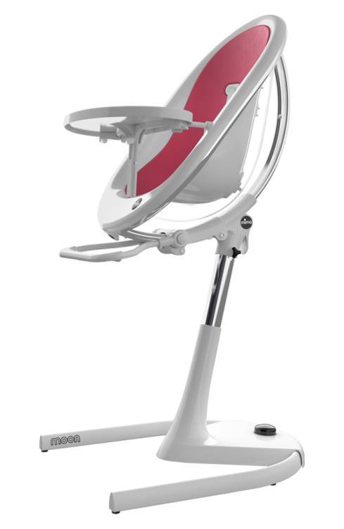 Mima Moon 2G Modern Baby High Chair with Adjustable Height & White Base - Perfect for Dining, Feeding & Playtime at Home