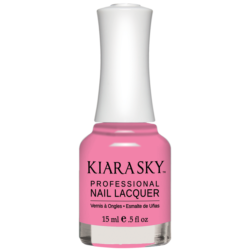 Bubble Yum Nail Lacquer N613 - Long Lasting Pink Nail Polish for Women, Salon Quality Gel-Like Shine - Perfect for Manicures, Pedicures & Everyday Wear