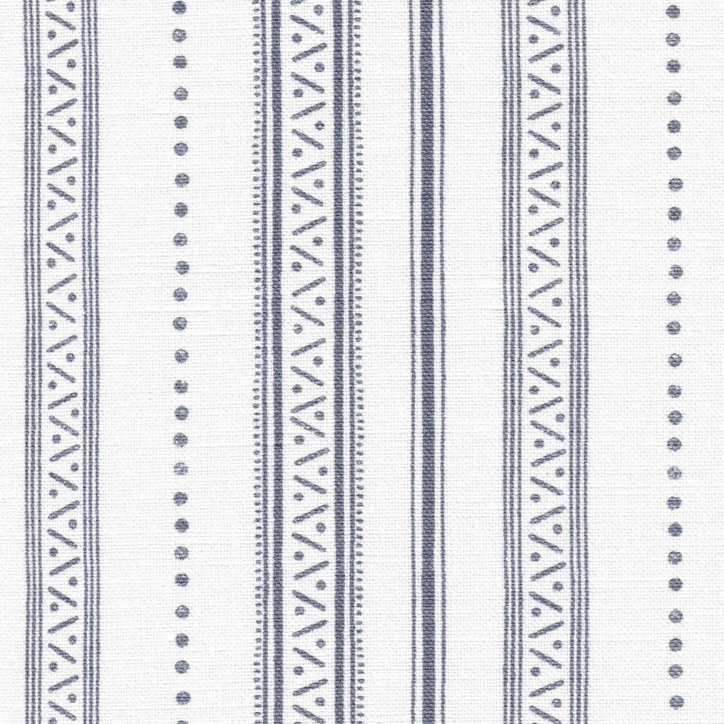 Premium Shillingstone Stripe Linen Fabric - Flint on White - 100% Natural Linen for Upholstery, Curtains & Home Decor | Soft & Durable Fabric for DIY Sewing Projects