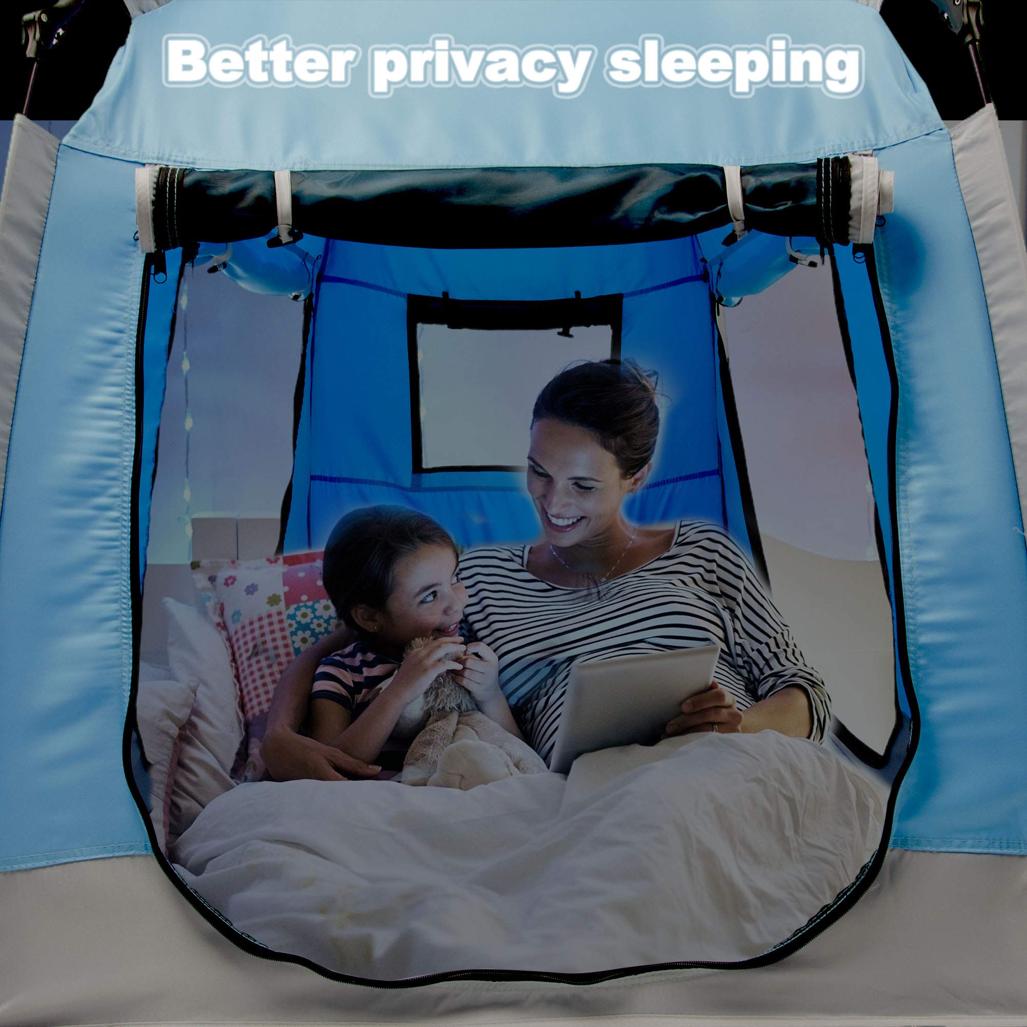 Easy Setup Kids Playhouse with LED Lights & 3 Large Openings - Portable Children's Play Tent for Indoor & Outdoor Use - Includes Carry Bag - Perfect for Toddlers' Birthday Gifts & Playtime Adventures