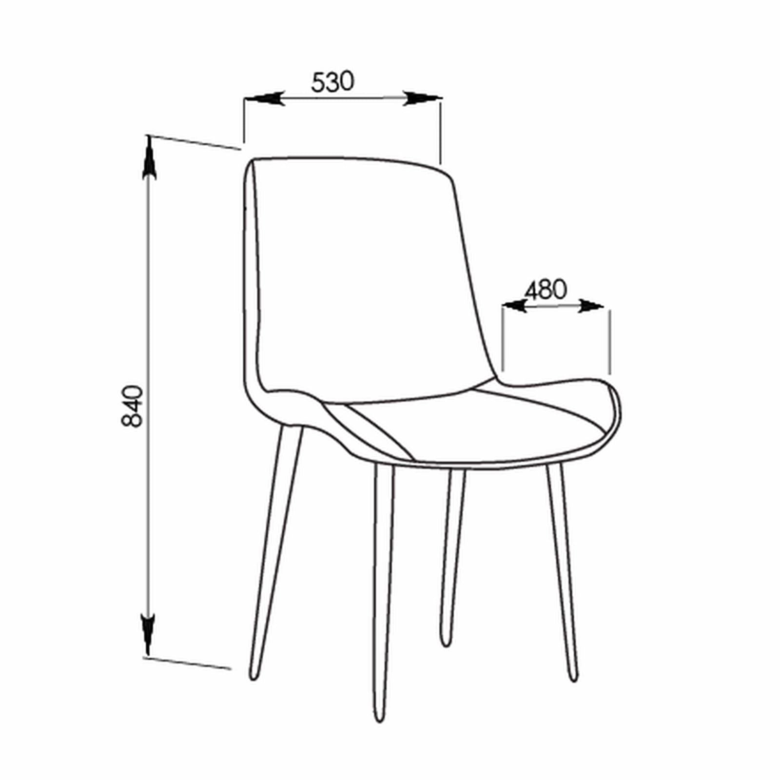 Premium Black PU Dining Chairs Set of 4 - Modern Carbon Steel Frame Kitchen Chairs for Dining Room, Restaurant & Home Decor - Criterion Brand