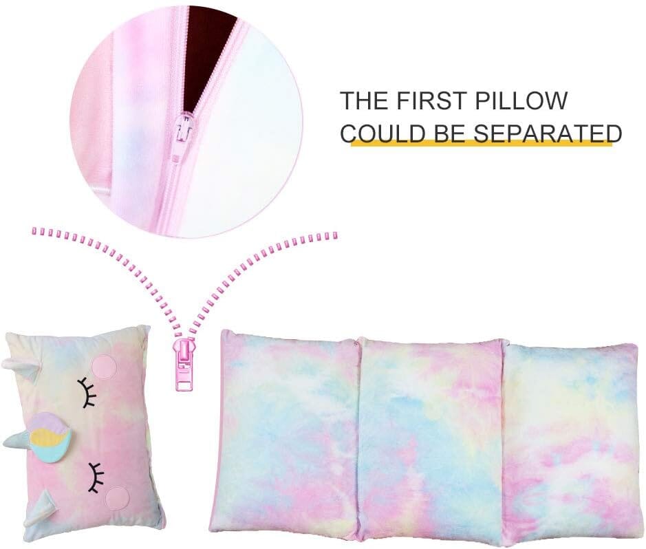 Unicorn Kids Floor Pillow - Soft Bed Seat Cover for Girls, Queen Size - Perfect for Playroom, Bedroom, and Cozy Reading Nook