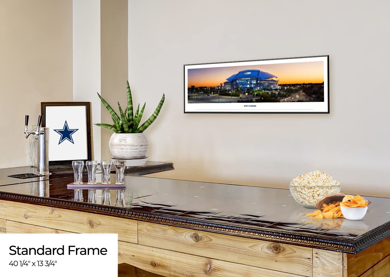 AT&T Stadium Panoramic Wall Art - Stunning Football Stadium Poster & Home Decor by Blakeway Panoramas | Perfect for Sports Fans, Game Room, Office & Man Cave Decor