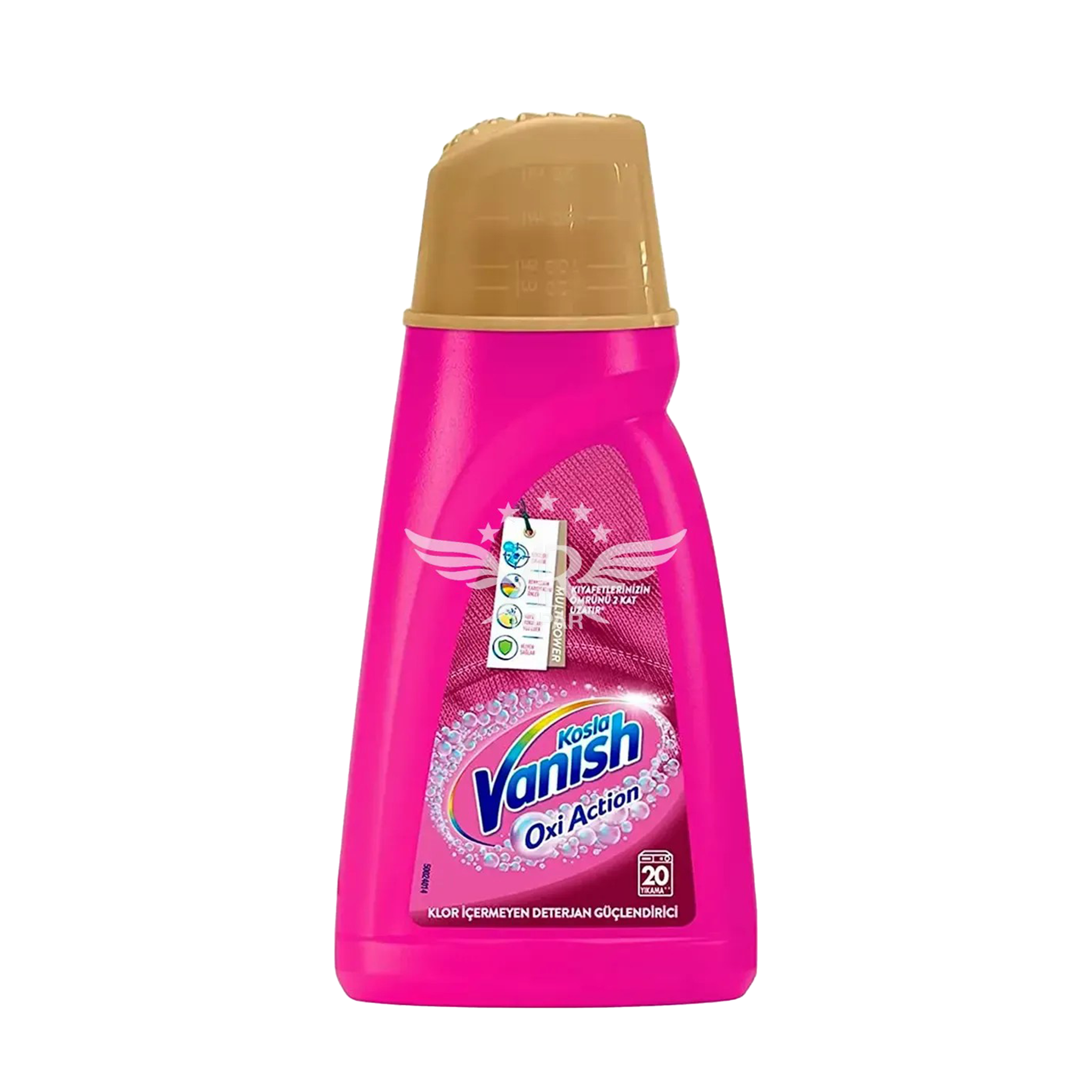Kosla Vanish Gold Liquid Oxi Action Stain Remover - 1000ml (33.8oz) Powerful Laundry Whitener & Brightener for Clothes, Fabrics & Carpets | Removes Tough Stains, Odors & Discoloration | Ideal for White & Colorful Garments, Home & Commercial Use