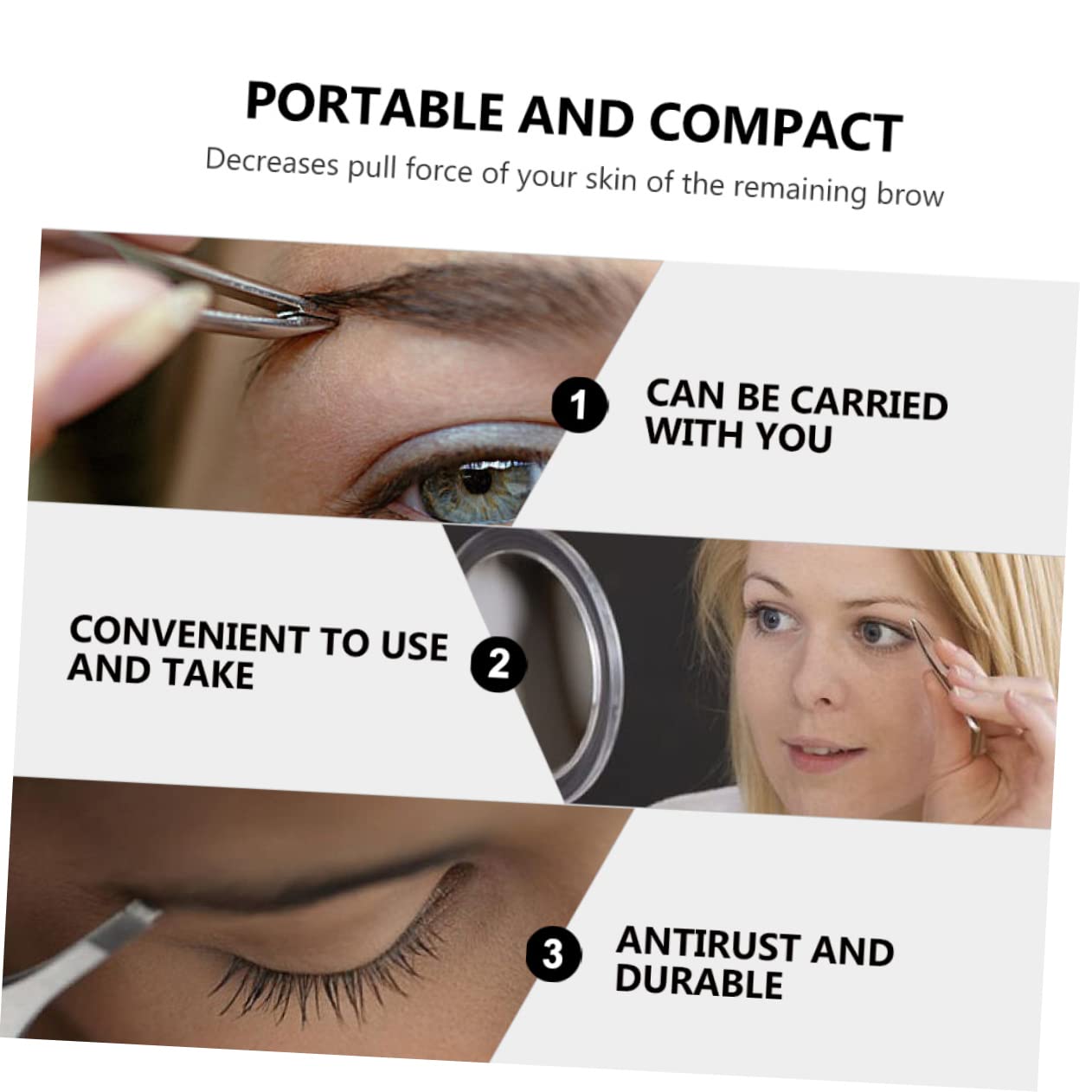 Professional 4-Piece Stainless Steel Eyebrow & Eyelash Kit - Mikinona Tweezers, Eyelash Curler, Lash Extension Tools for Perfect Brows & Lashes | Ideal for Salon, Home Makeup, and Professional Lash Artists