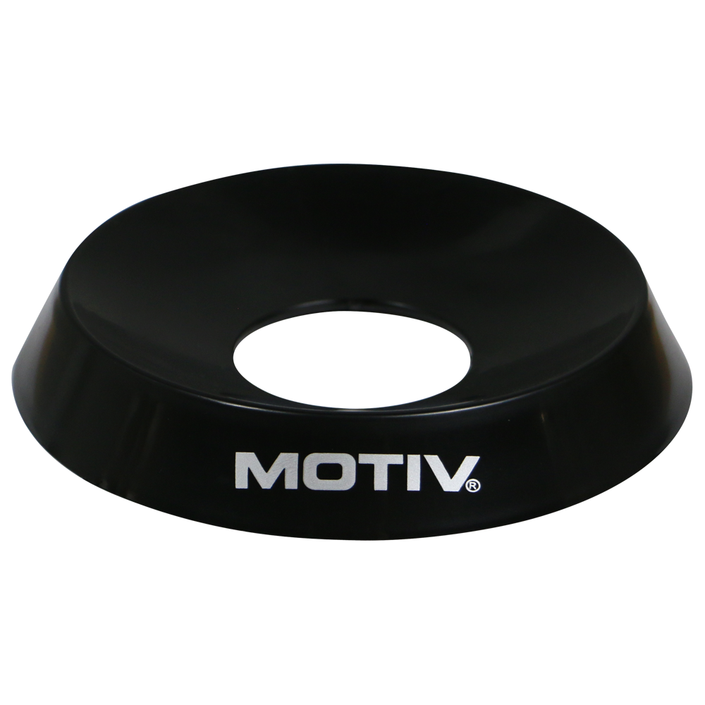 Motiv Bowling Ball Cup - Black/Silver | Premium Grip & Performance | Perfect for League Play & Tournaments