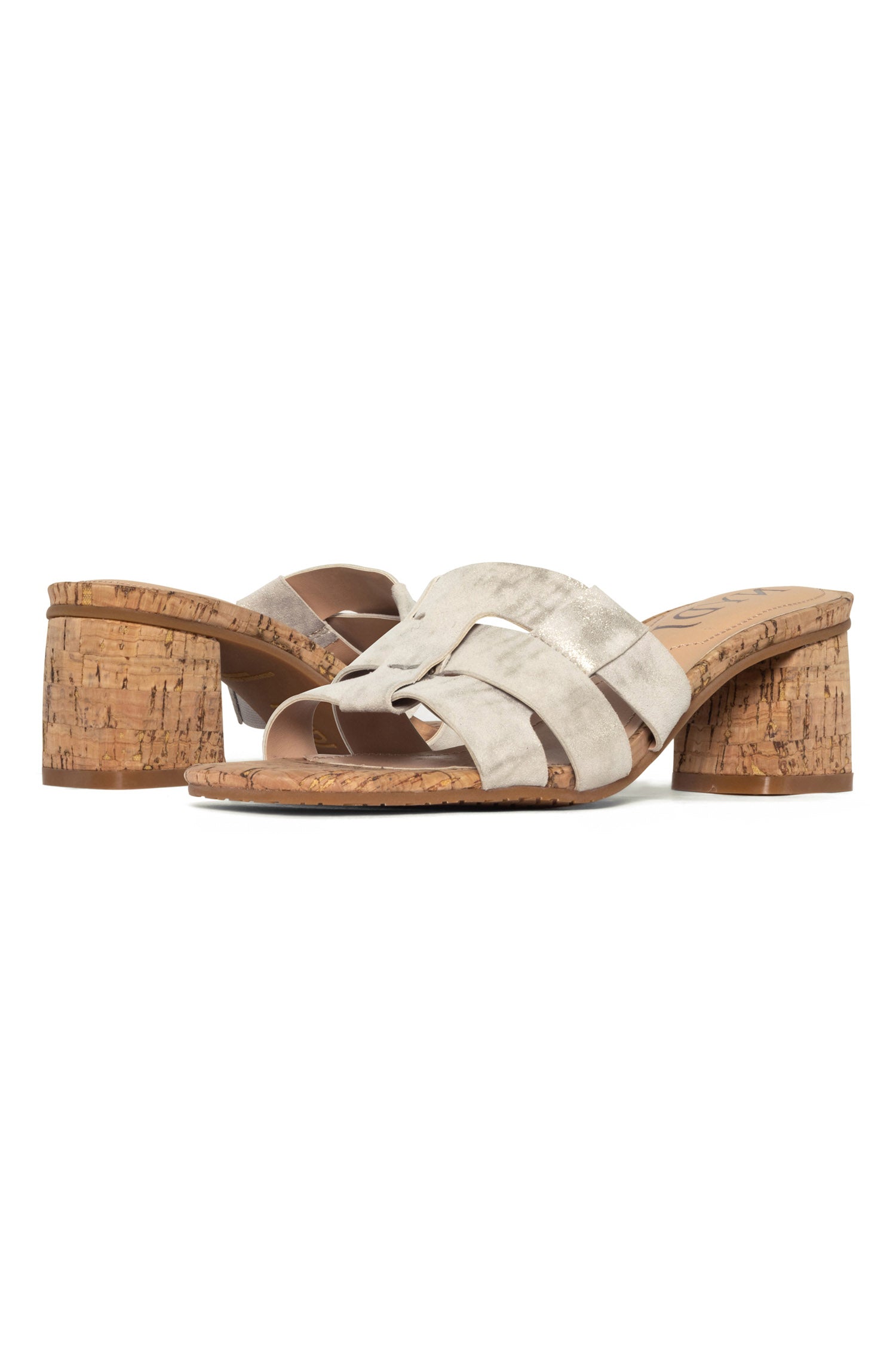 Gloriana Women's Pewter Mule Sandals - Comfortable Slip-On Shoes for Casual Wear, Beach, and Summer Outfits