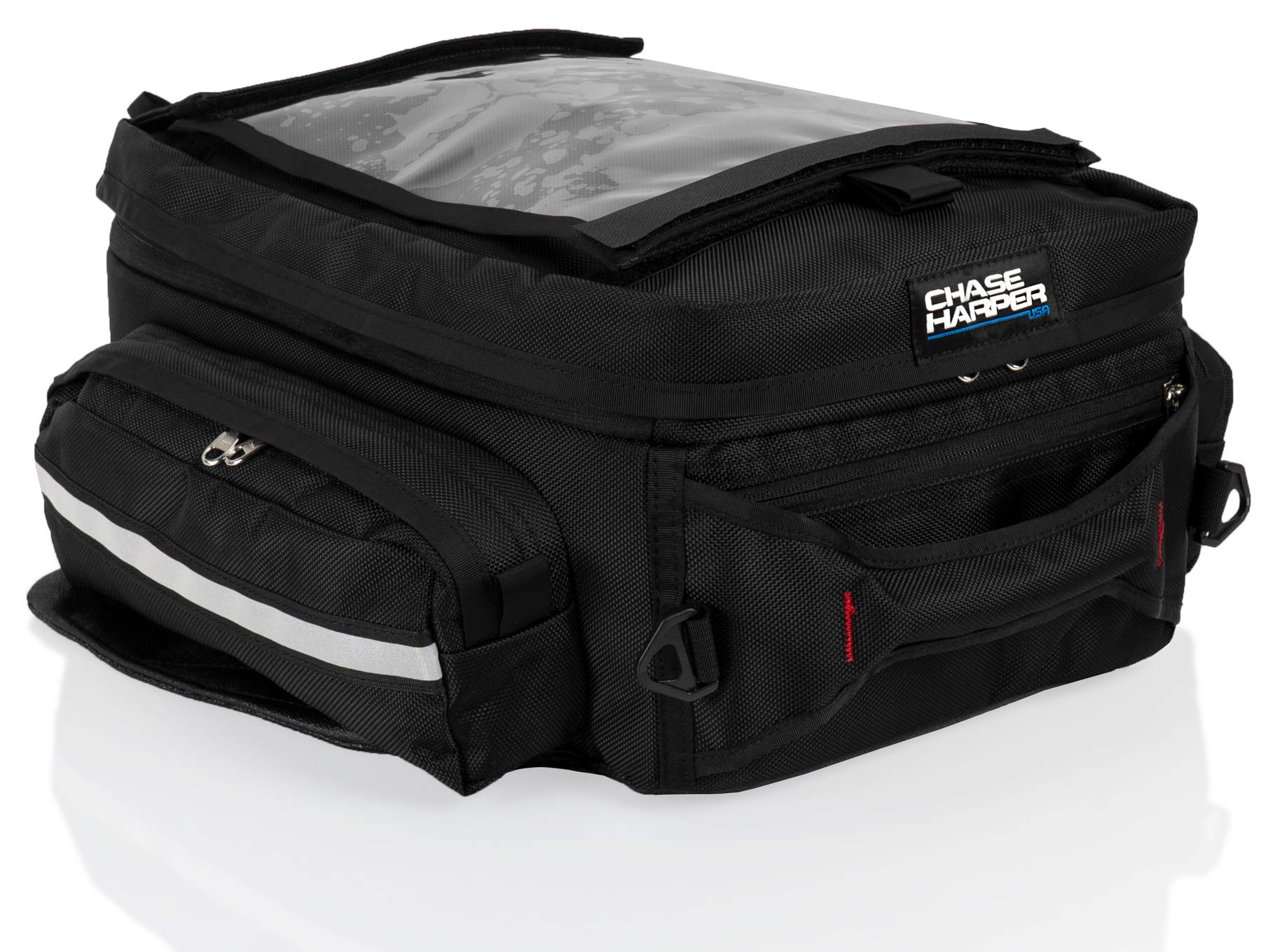 1560 Magnetic Mount Motorcycle Tank Bag - Waterproof & Durable Ballistic Nylon with Anti-Scratch Rubber Base - Perfect for Adventure Riding & Long-Distance Motorcycle Trips