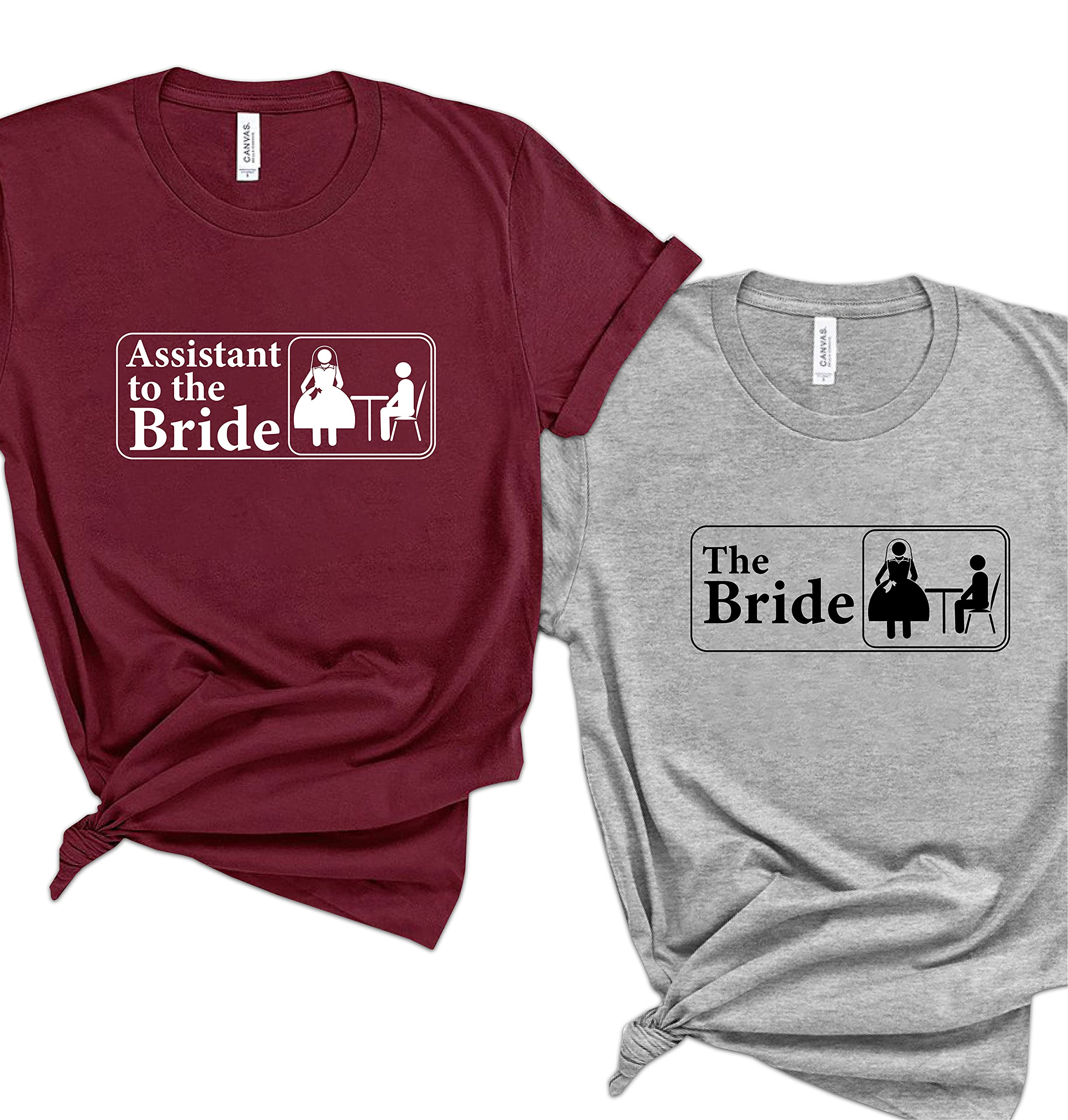 Bride and Bridesmaid Shirts - Funny Bachelorette Party T-Shirts for Women, Cute Wedding Crew Outfits, Perfect Bachelorette Party Gifts - Ideal for Bridal Showers, Wedding Rehearsals & Girls' Night Out