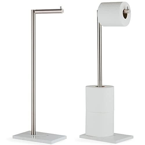Steel Brushed/White Marble