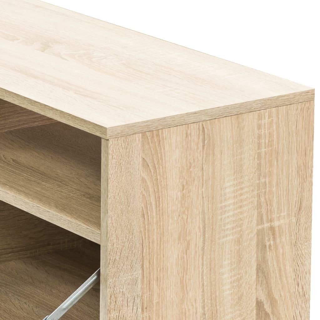 Modern Minimalist TV Stand with Storage, 37.4