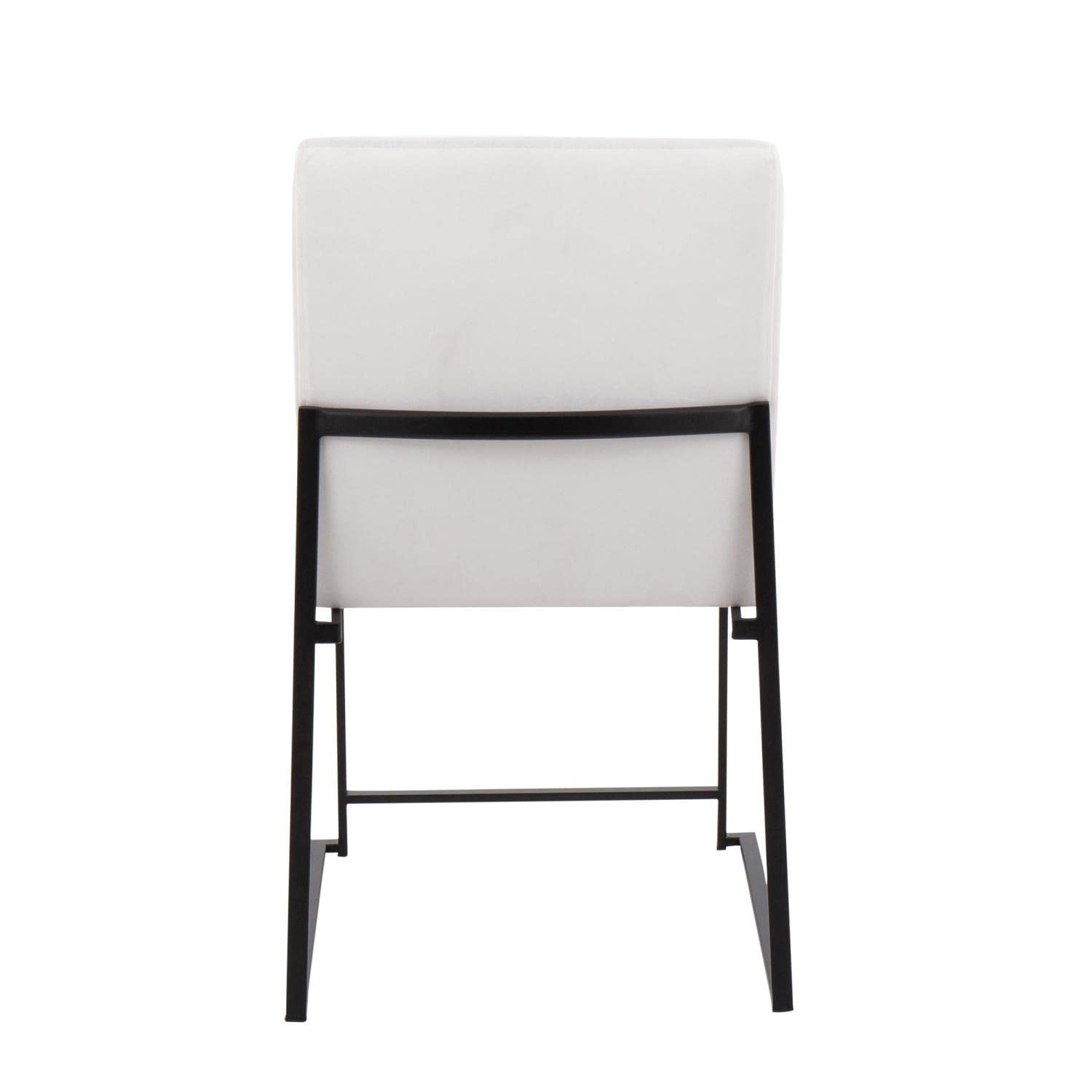 LumiSource High Back Fuji Dining Chair Set of 2 - Modern Upholstered Kitchen Chairs for Dining Table - Comfortable Contemporary Seating for Home, Restaurant & Office Use