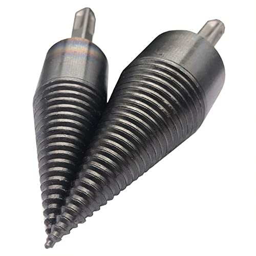 140X32MM Firewood Splitter Drill Bit - Wood Cone Reamer Punch Driver for Log Splitting & Drilling - Perfect for Firewood Processing, DIY Woodworking, and Outdoor Camping