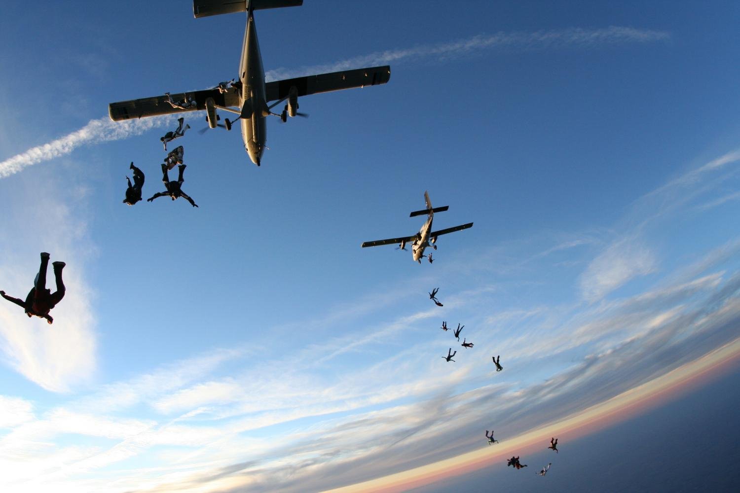 Skydivers at Sunset Peel and Stick Wall Decal - 18
